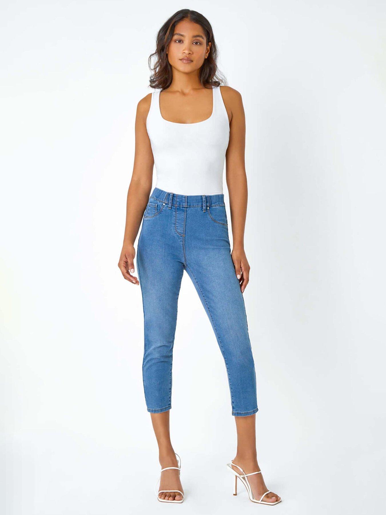 Image 4 of 5 of Roman Cropped Stretch Denim Jegging