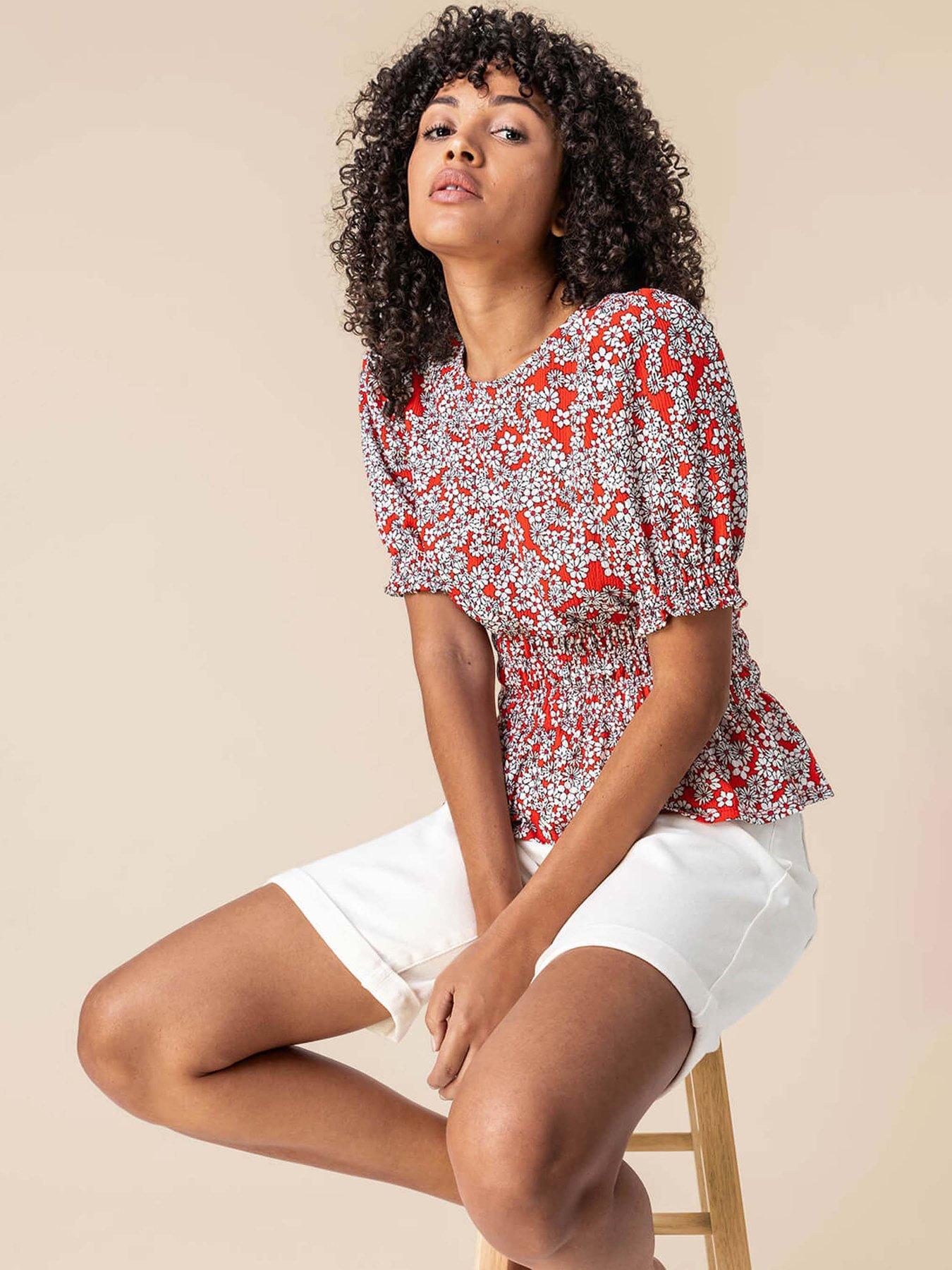  image of roman-turned-hem-denim-stretch-shorts
