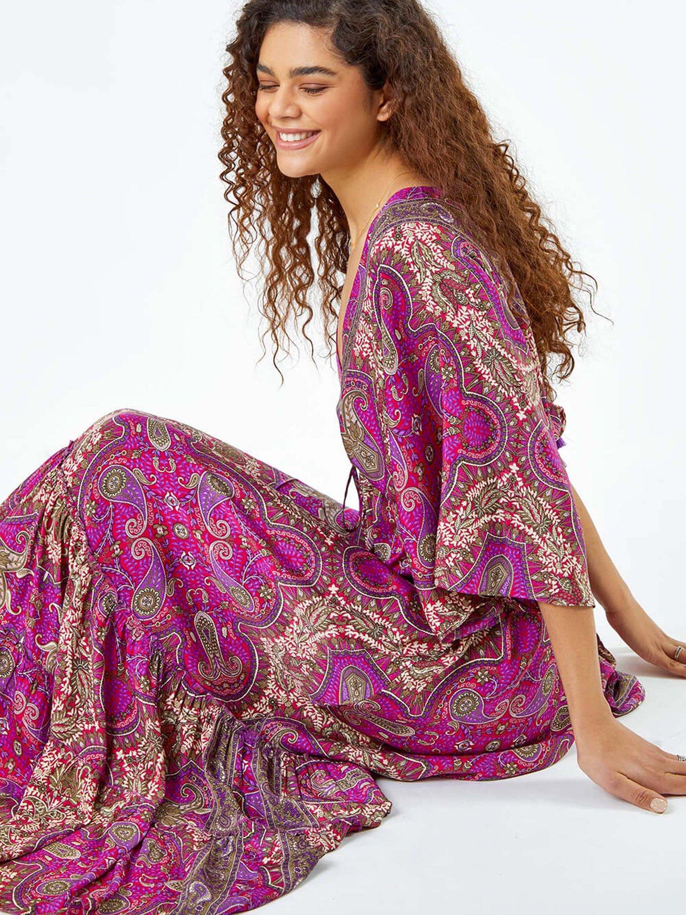 roman-paisley-print-boho-maxi-dress
