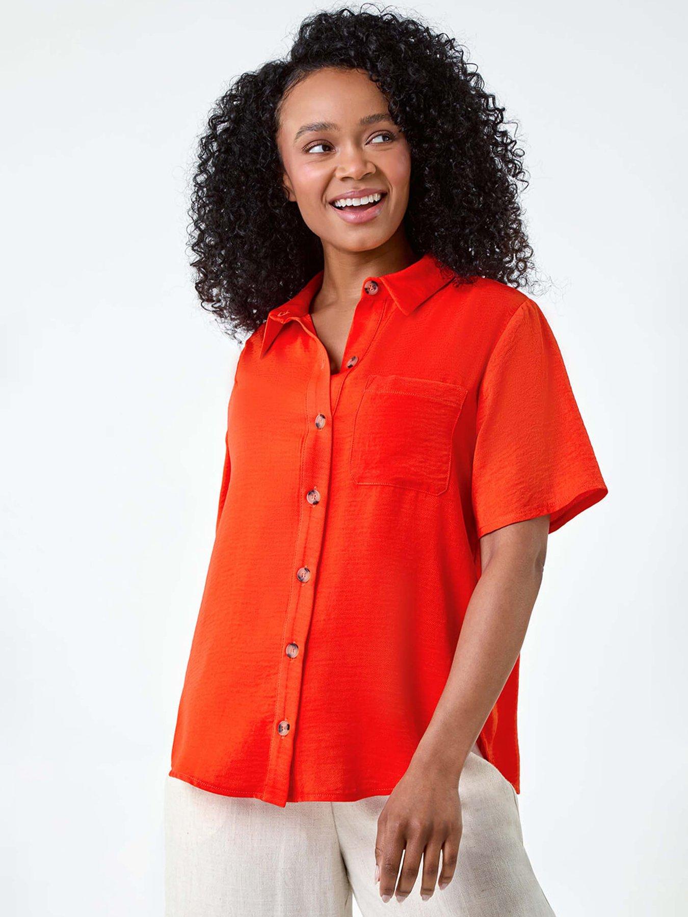undefined Petite Button Up Pocket Shirt