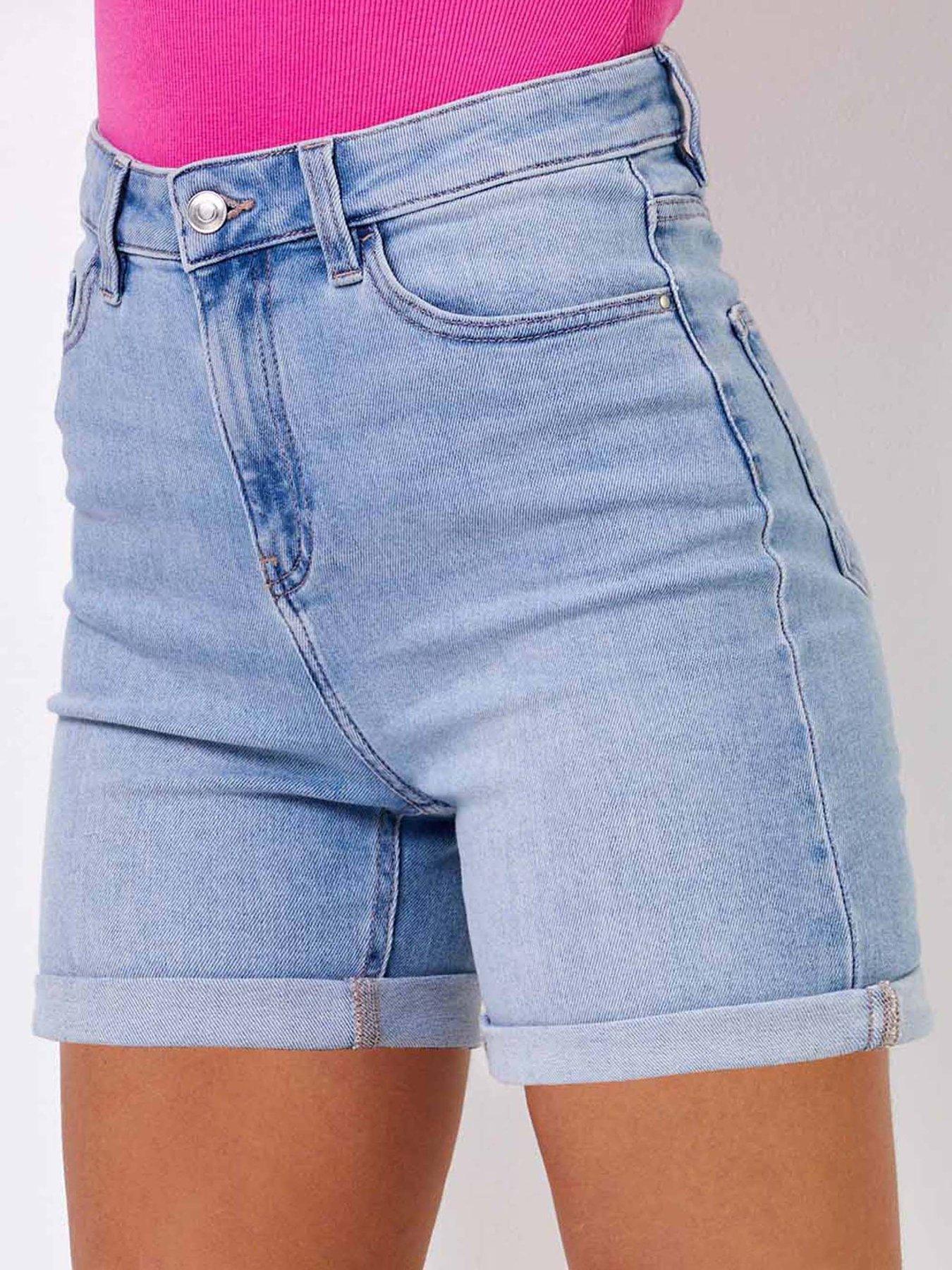  image of roman-stretch-denim-mom-shorts