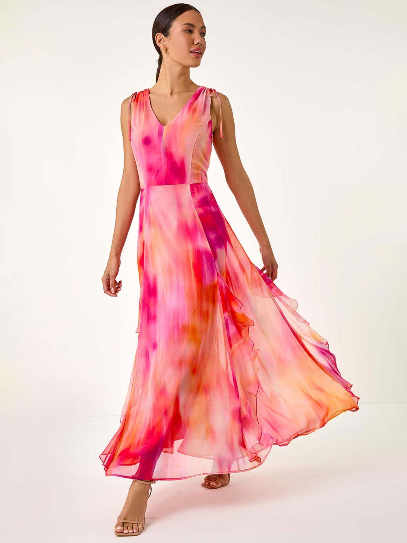 roman-abstract-print-frill-maxi-dress