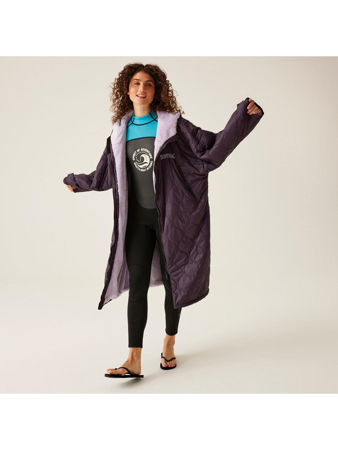 Regatta Waterproof Quilted Changing Robe - Deep Plum | Littlewoods