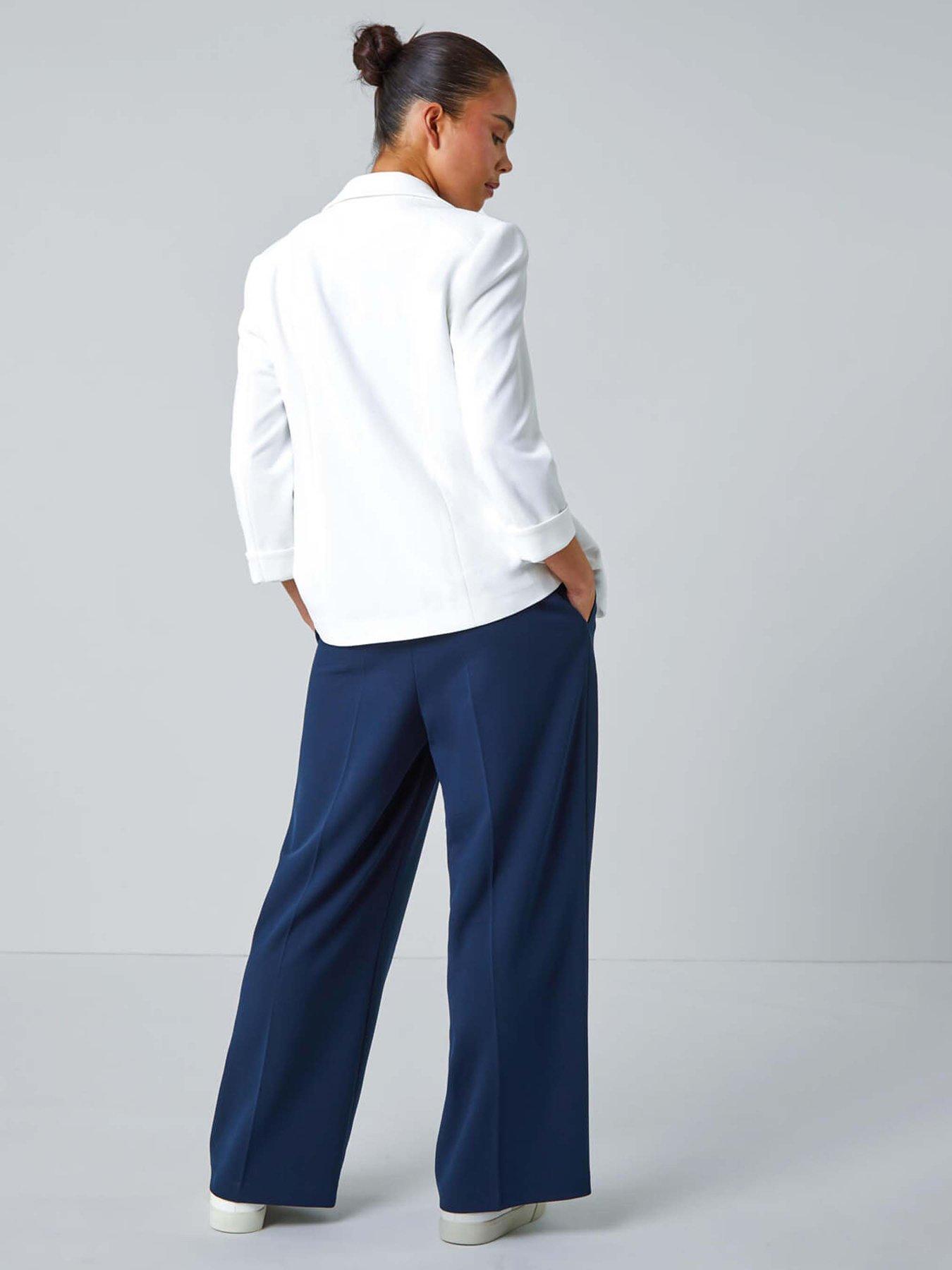 Image 2 of 5 of Roman Petite Classic Stretch Blazer - White