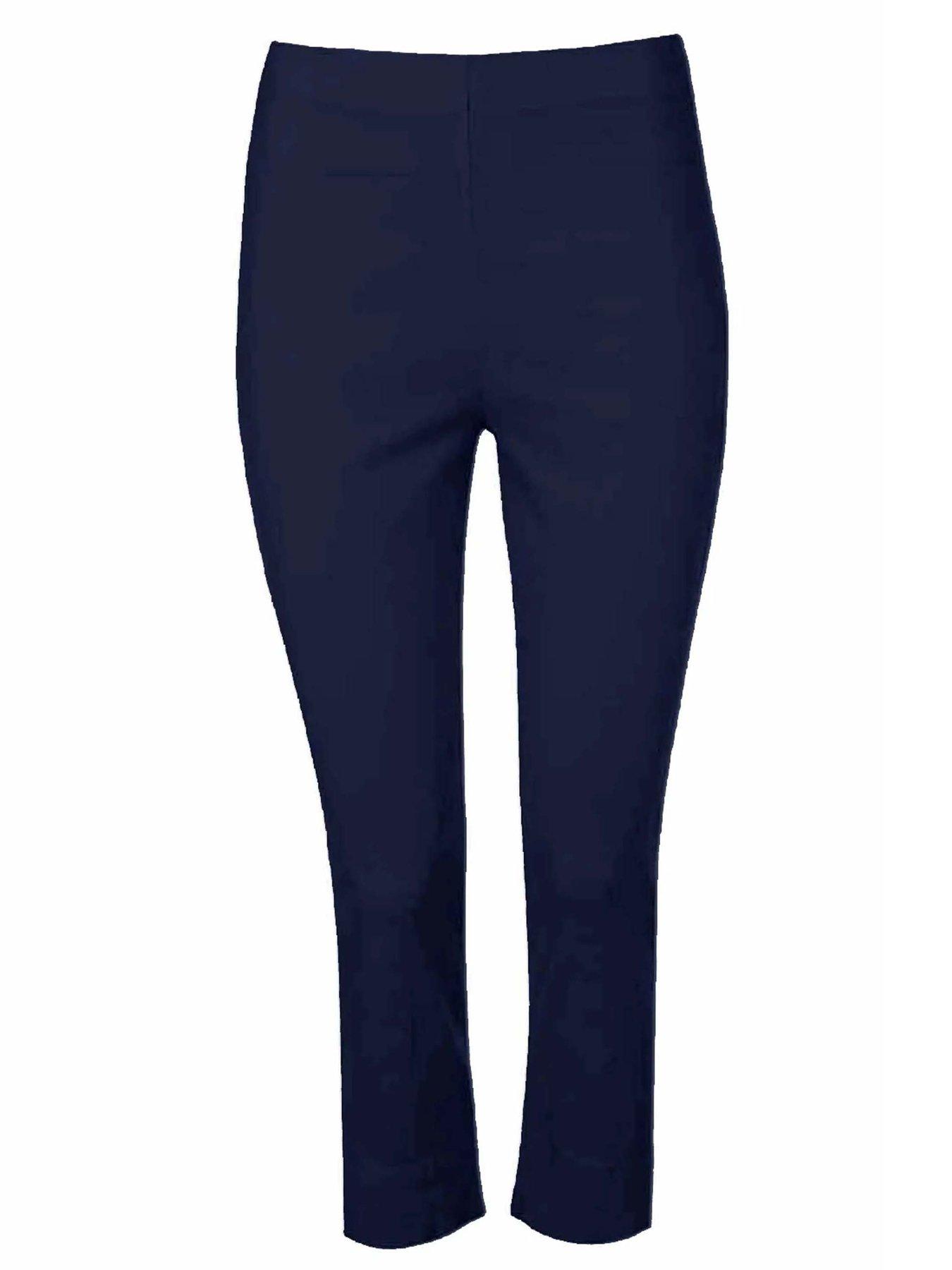  image of roman-cropped-stretch-trouser-navy