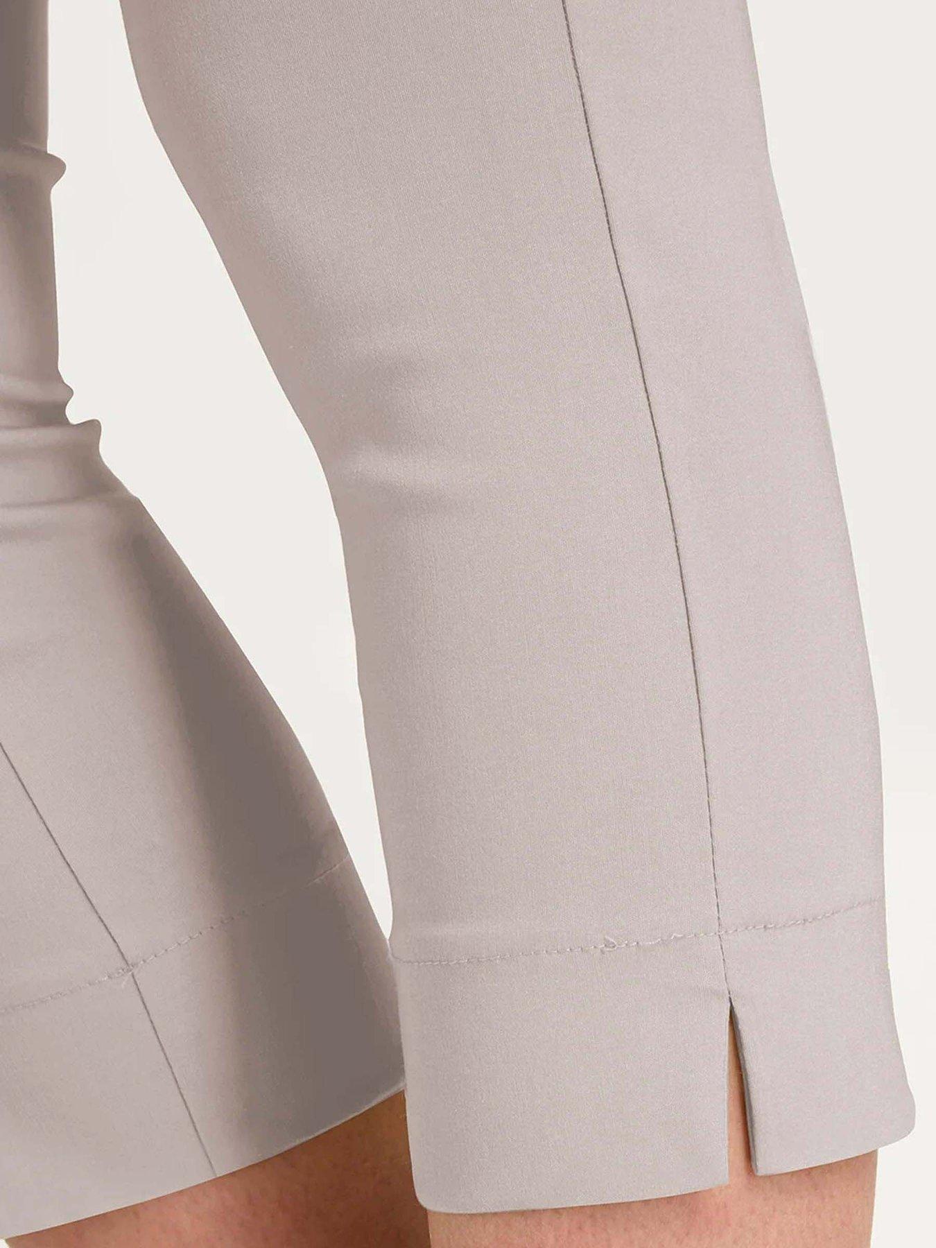  image of roman-cropped-stretch-trouser-brown