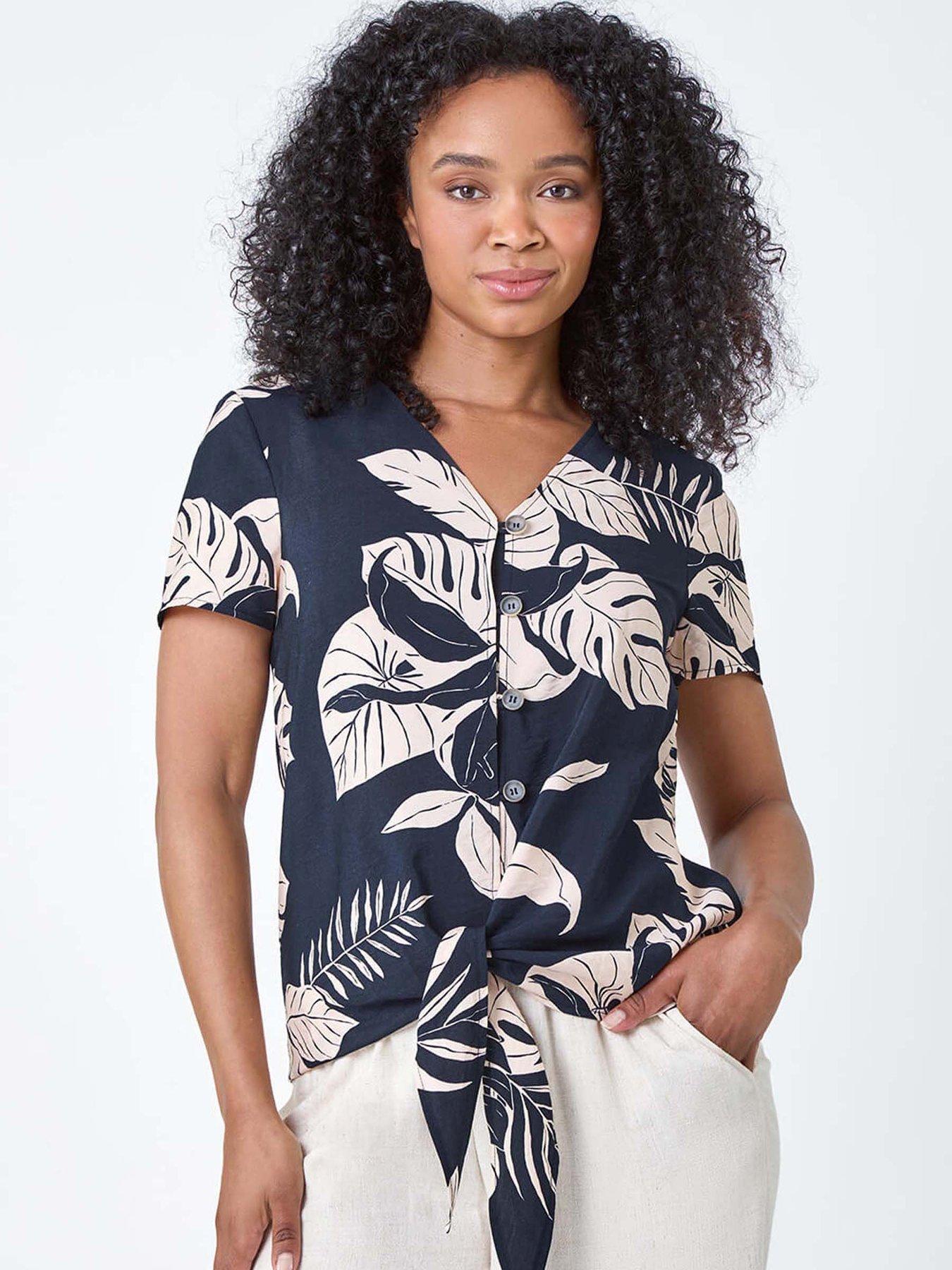  image of roman-petite-tropical-tie-detail-top