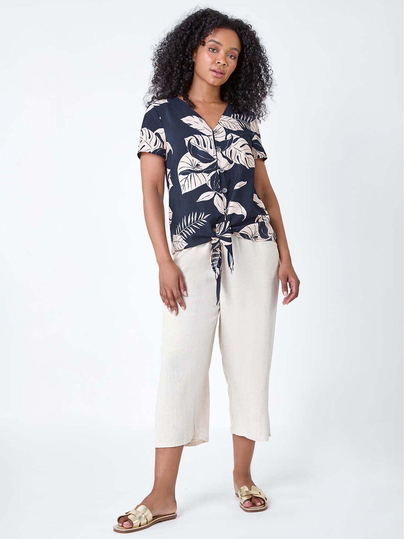  image of roman-petite-tropical-tie-detail-top