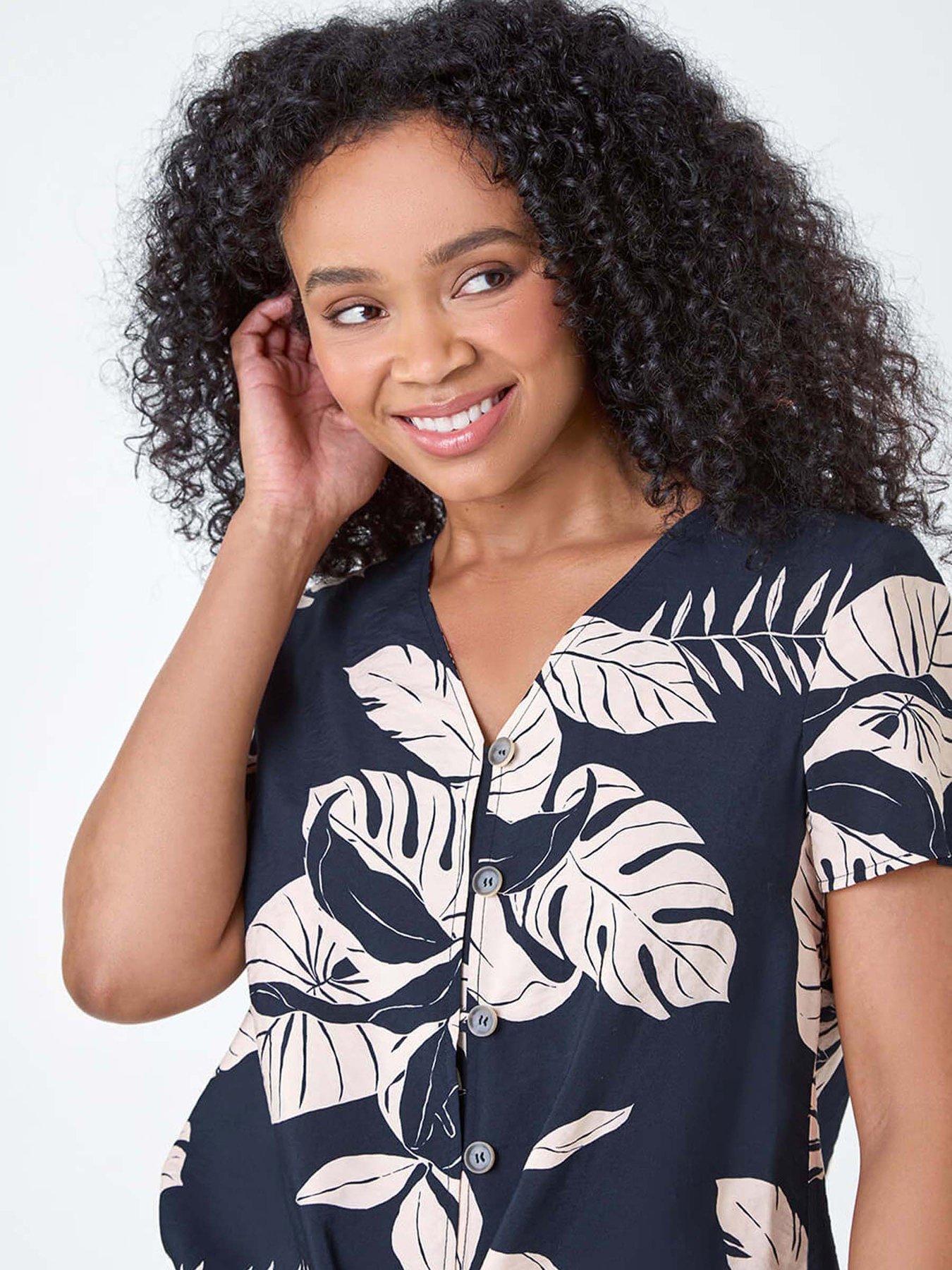  image of roman-petite-tropical-tie-detail-top