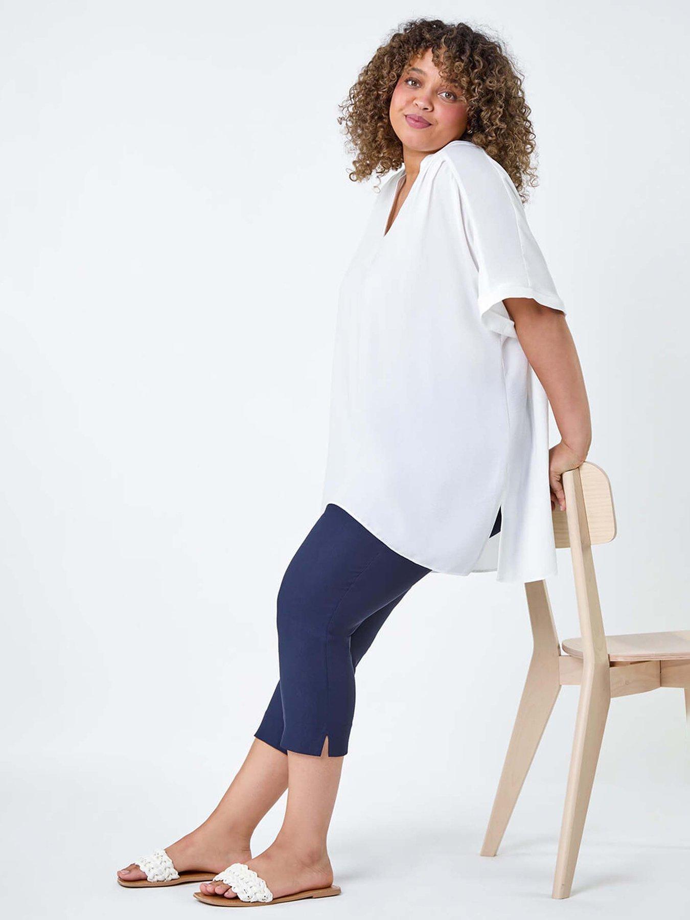 Image 3 of 5 of Roman Curve Cropped Stretch Trouser