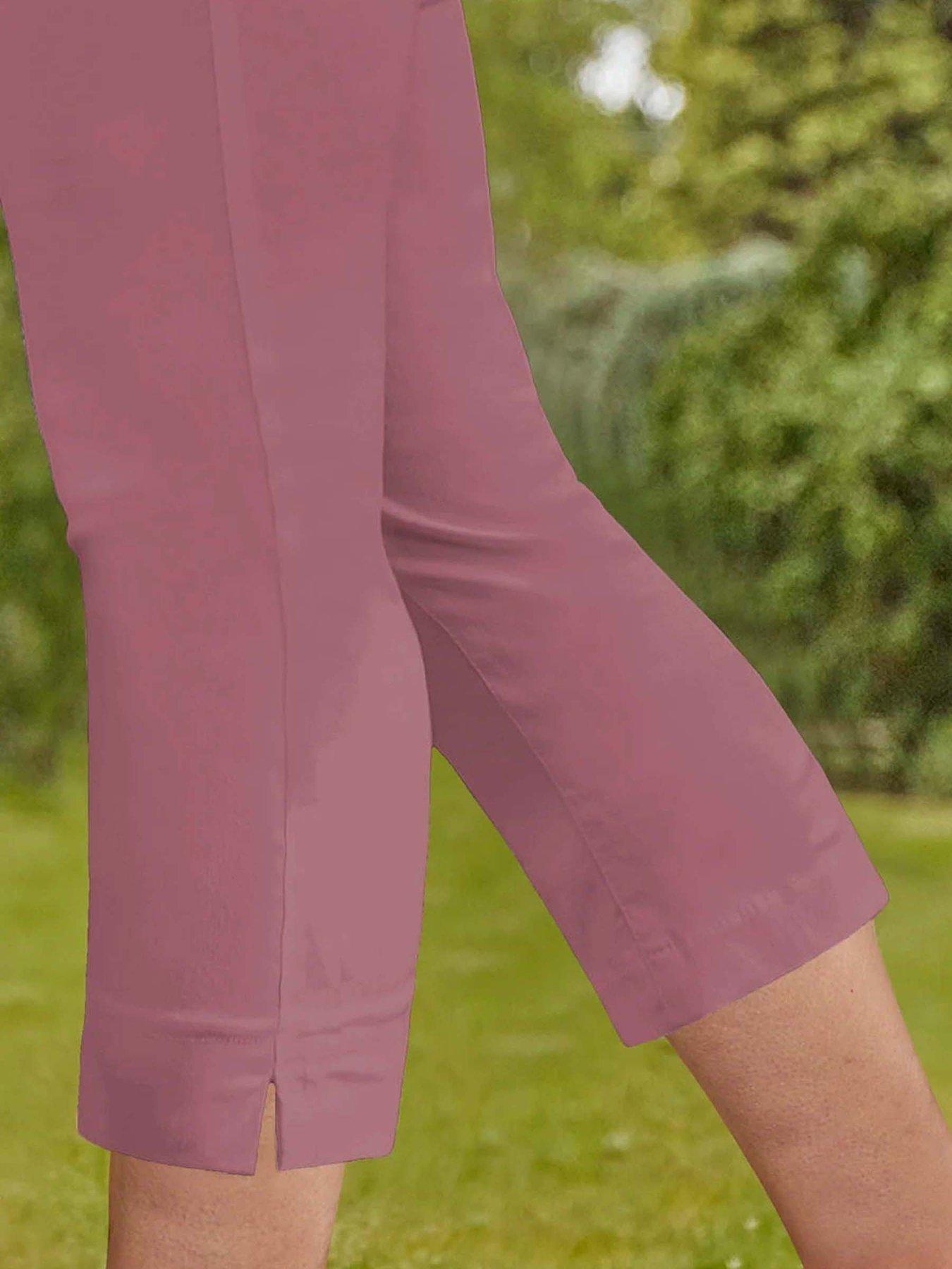  image of roman-cropped-stretch-trouser-pink