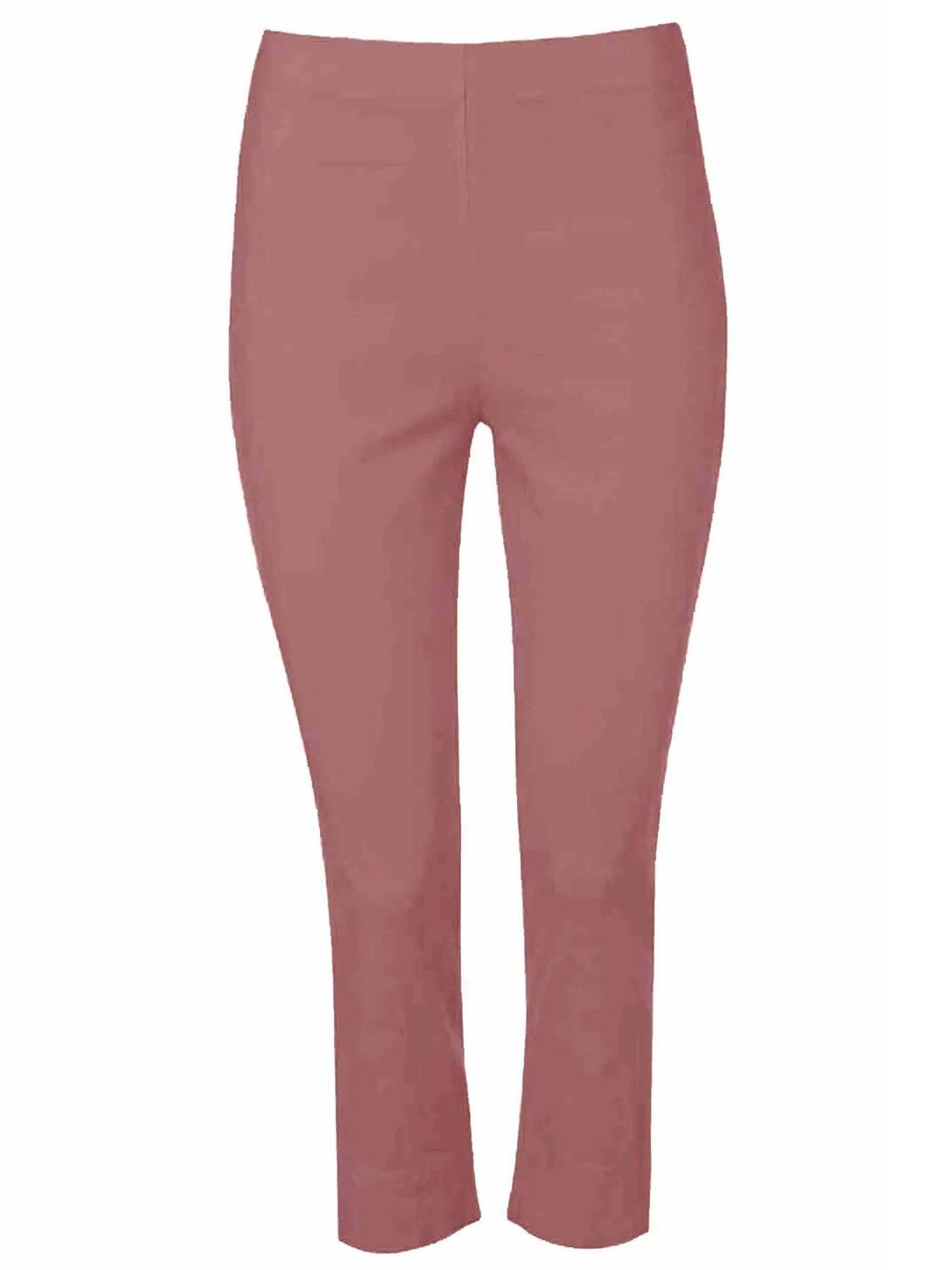  image of roman-cropped-stretch-trouser-pink