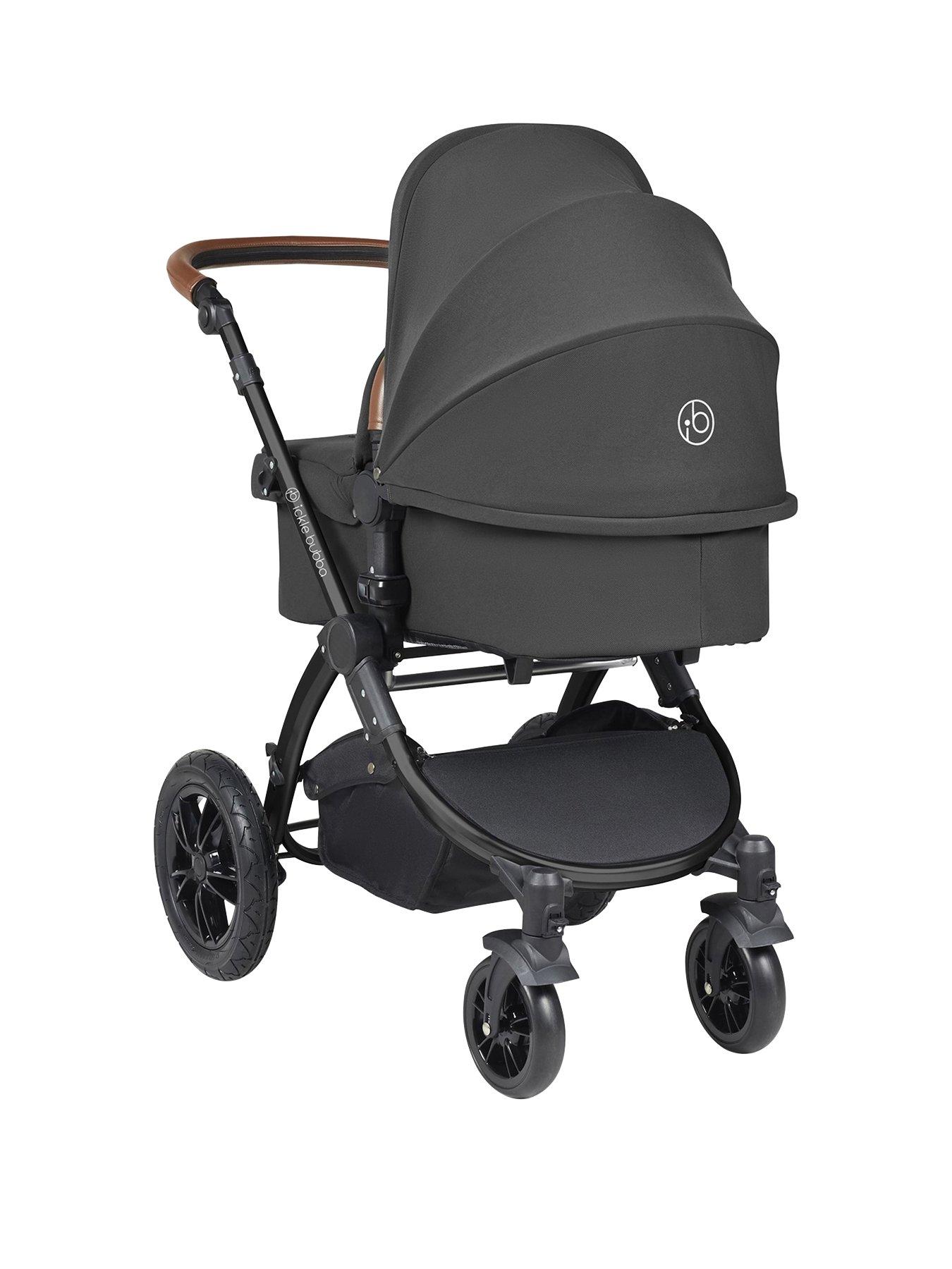  image of ickle-bubba-stomp-luxe-aio-i-size-amp-isofix-base-black-charcoal-grey-tan