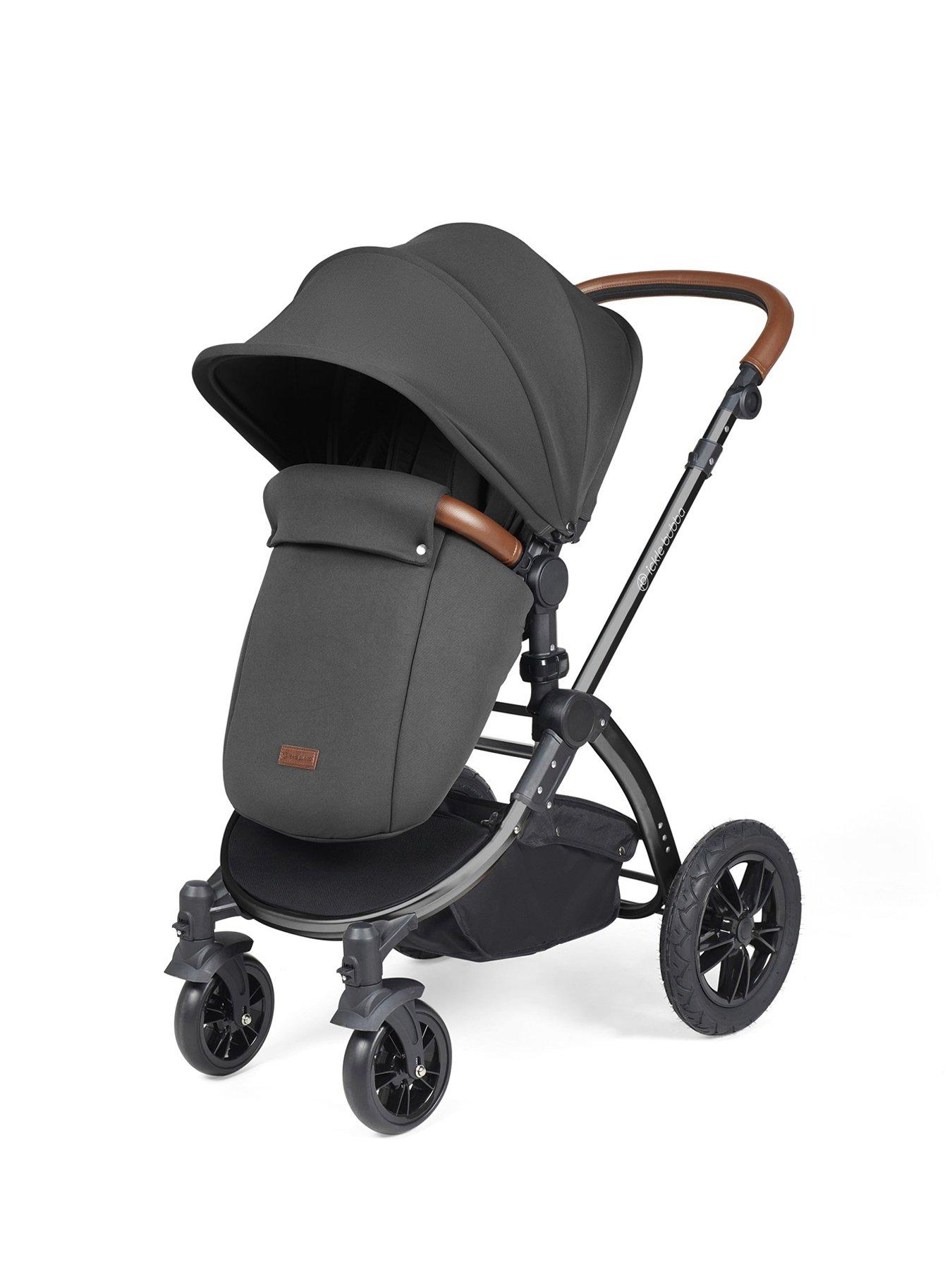  image of ickle-bubba-stomp-luxe-aio-i-size-amp-isofix-base-black-charcoal-grey-tan