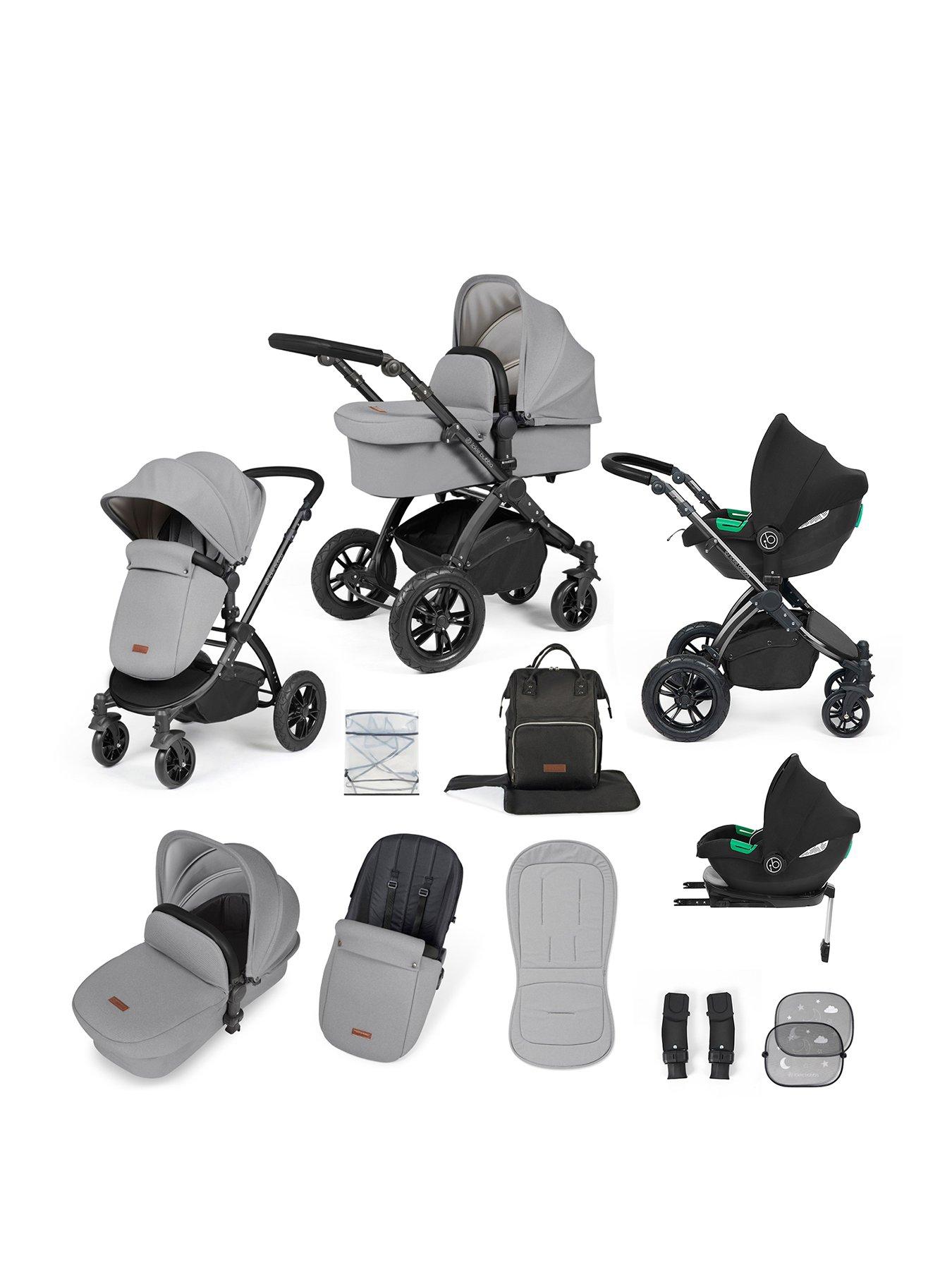 undefined Stomp Luxe Aio, I-Size  &  Isofix Base - Black / Pearl Grey / Black