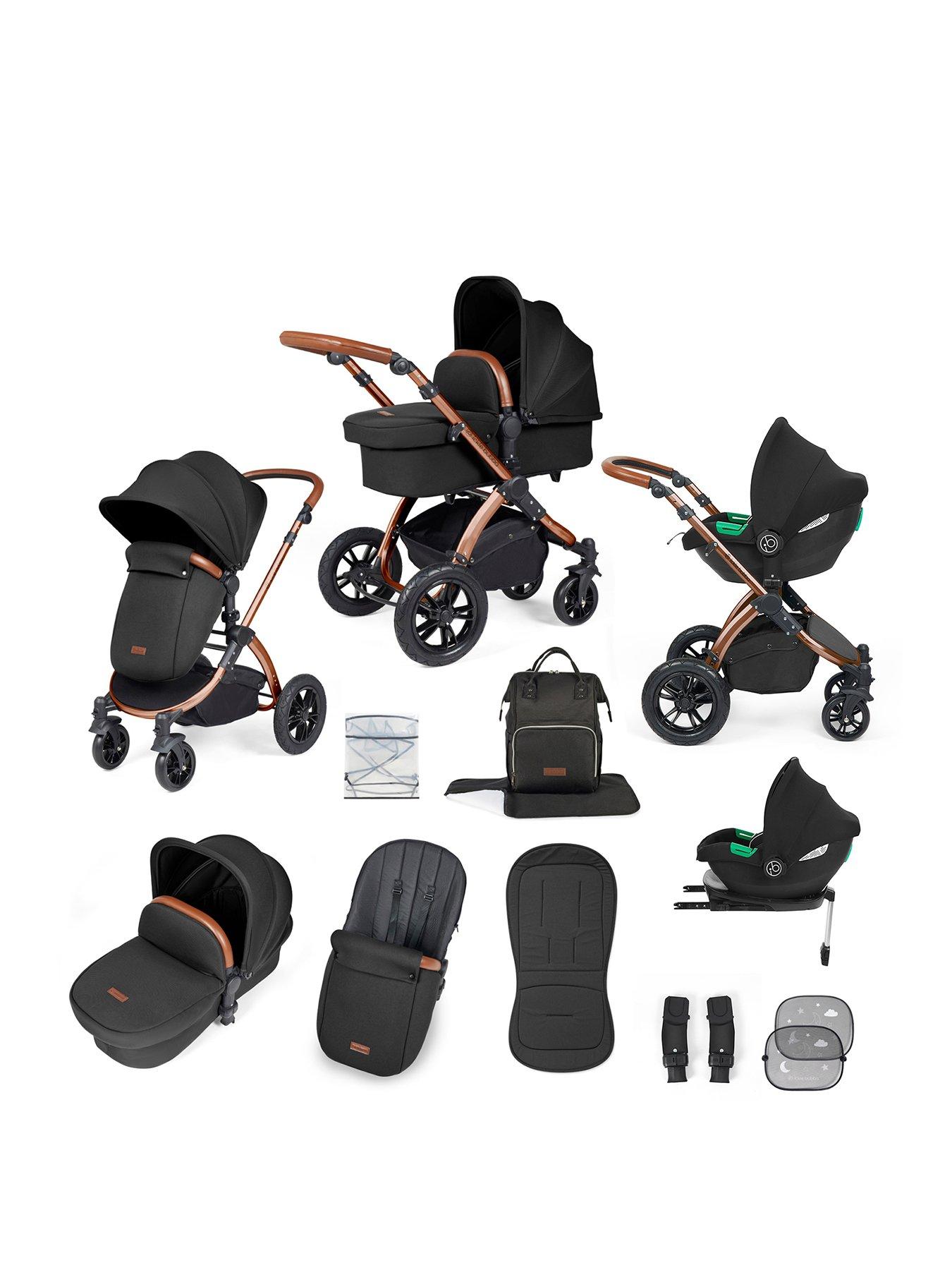 undefined Stomp Luxe Aio, I-Size  &  Isofix Base - Bronze / Midnight / Tan