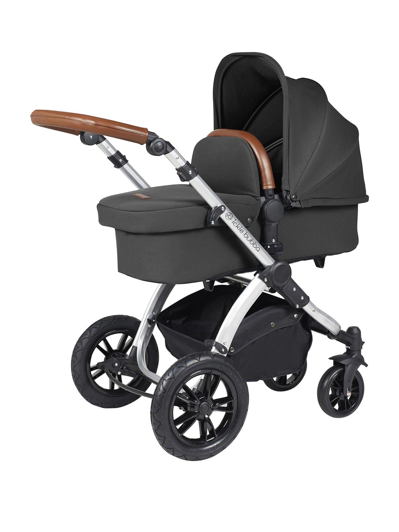  image of ickle-bubba-stomp-luxe-aio-i-size-amp-isofix-base-silver-charcoal-grey-tan