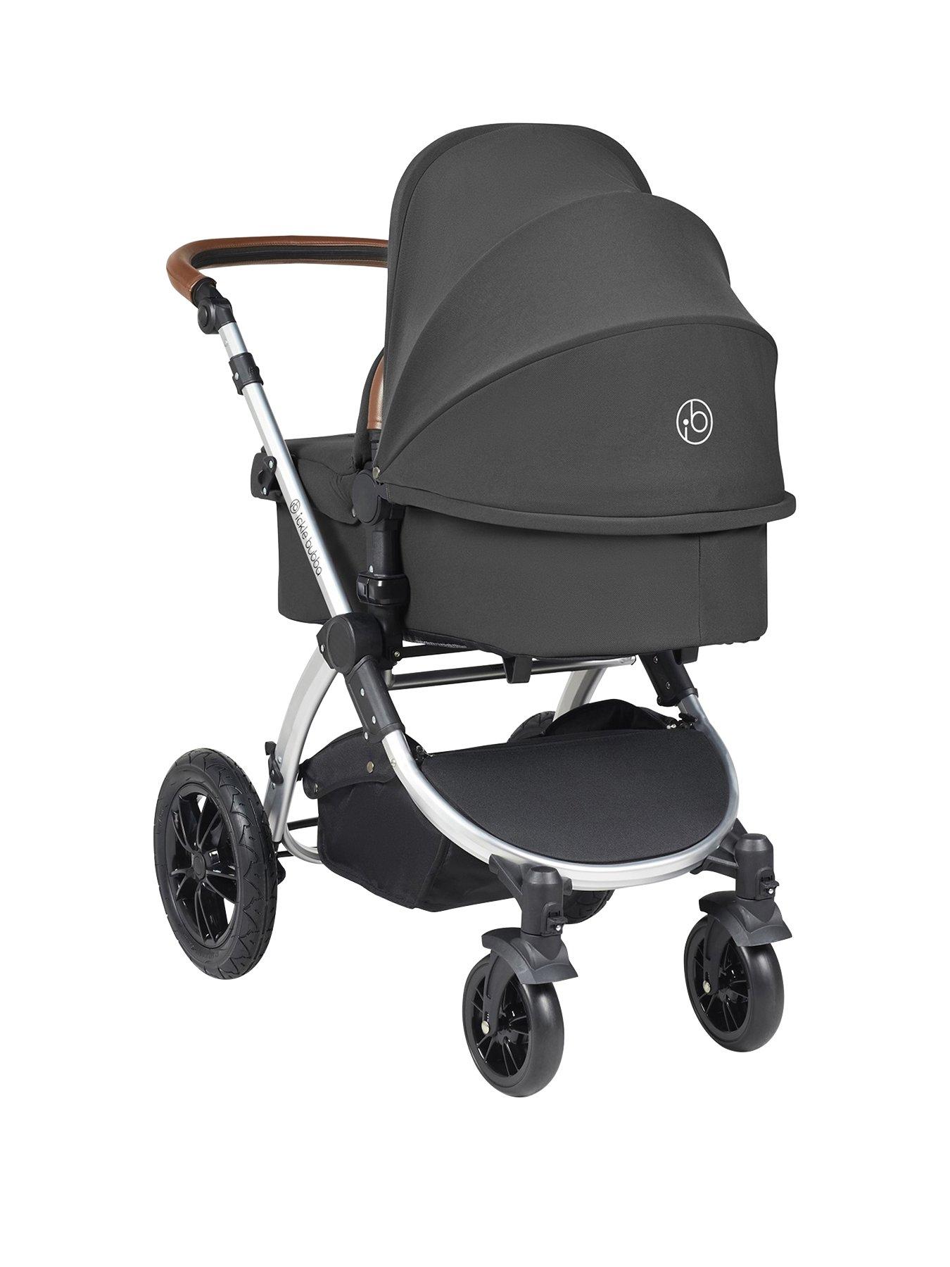  image of ickle-bubba-stomp-luxe-aio-i-size-amp-isofix-base-silver-charcoal-grey-tan