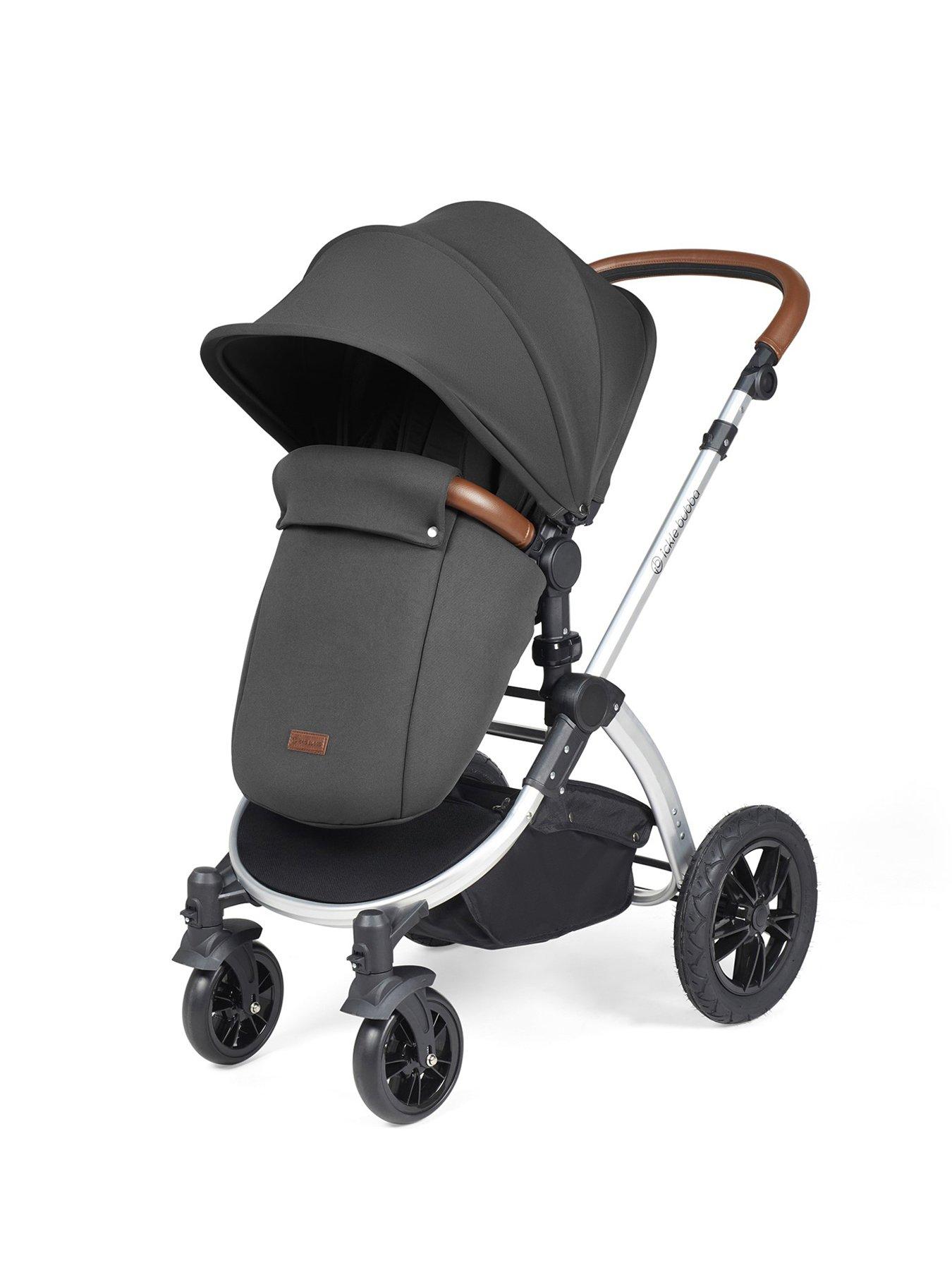  image of ickle-bubba-stomp-luxe-aio-i-size-amp-isofix-base-silver-charcoal-grey-tan