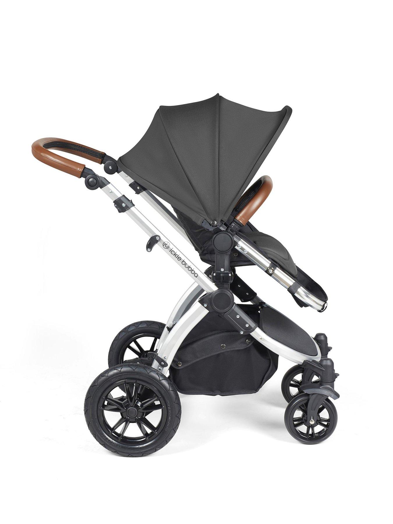  image of ickle-bubba-stomp-luxe-aio-i-size-amp-isofix-base-silver-charcoal-grey-tan