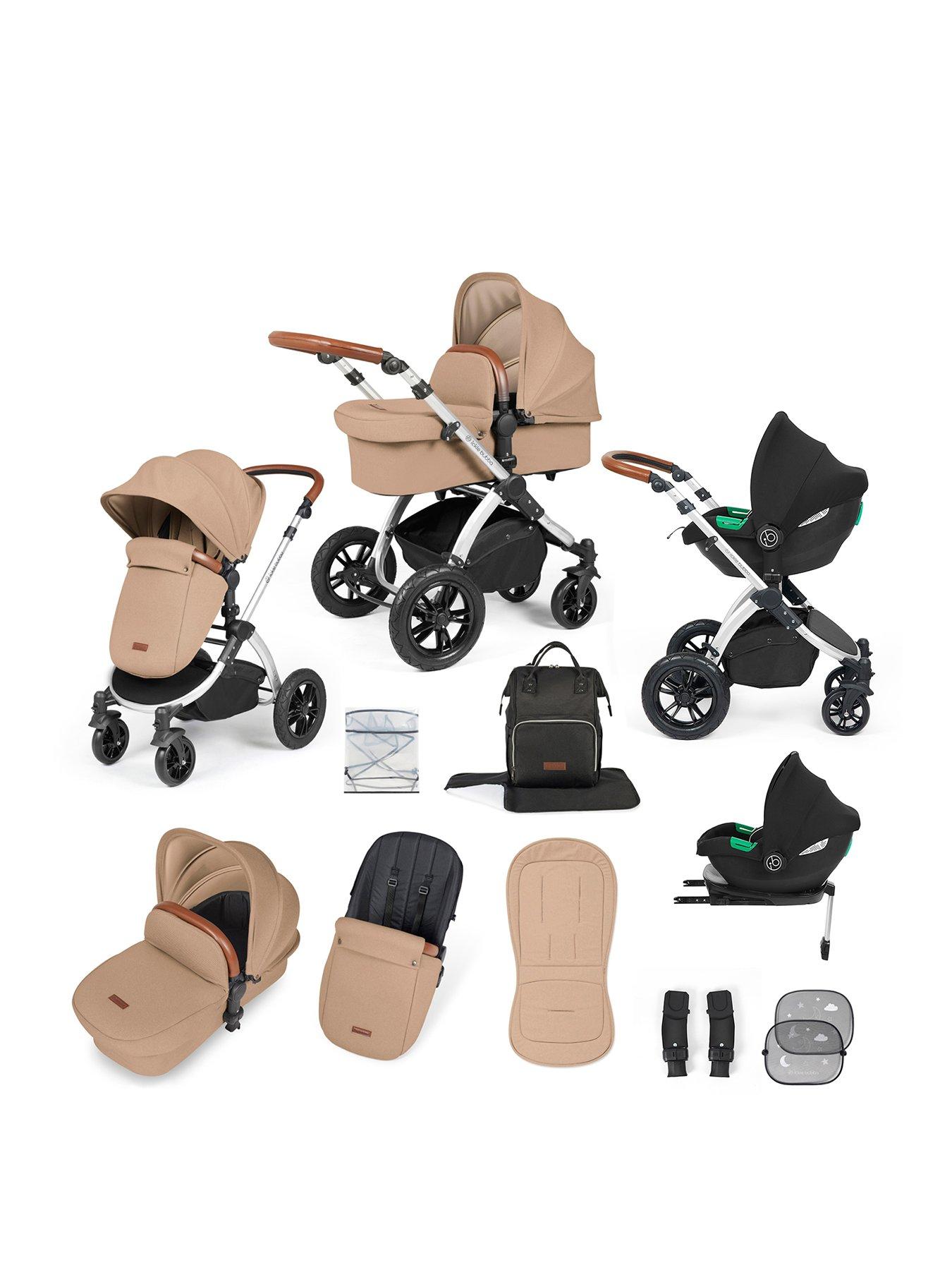 undefined Stomp Luxe Aio, I-Size  &  Isofix Base - Silver / Desert / Tan