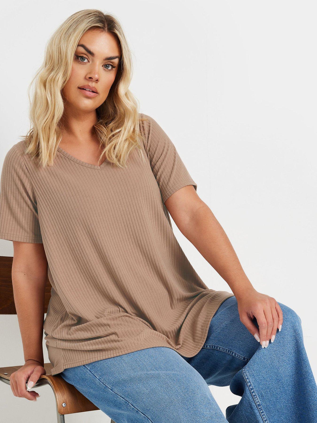 yours-curve-rib-swing-t-shirt-natural