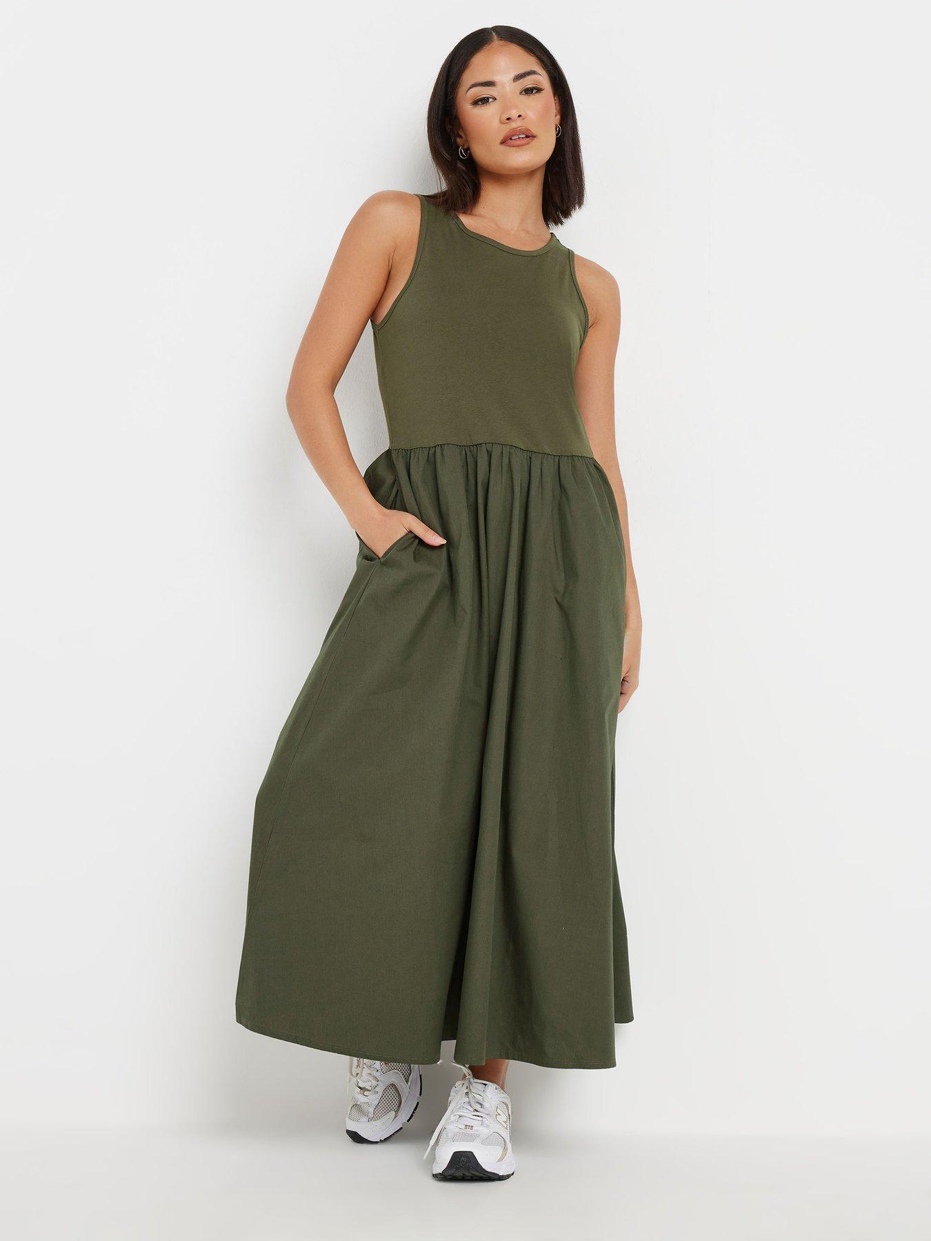 pixiegirl-petite-sleeveless-poplin-skater-dress