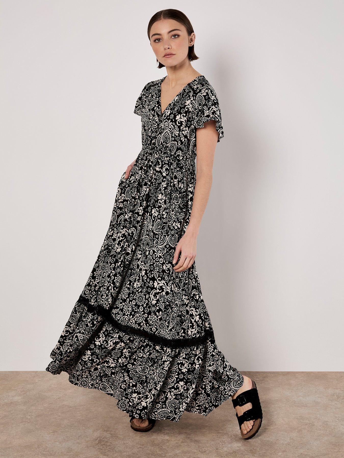 apricot-dreamcatcher-print-maxi-dress-black