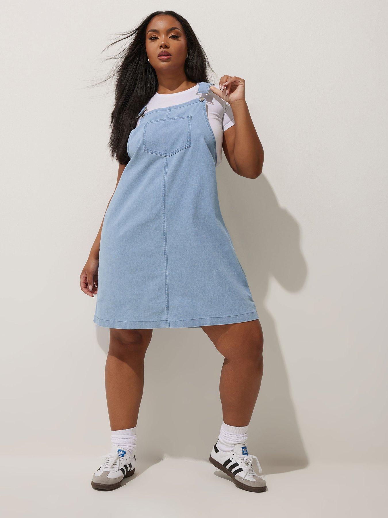 undefined Curve Pinafore Dress