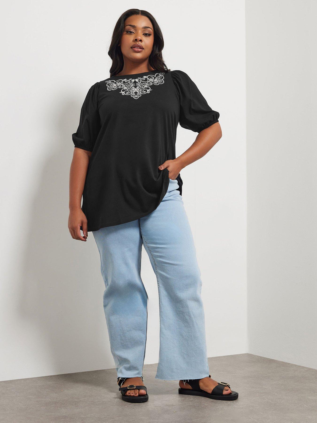  image of yours-curve-puff-sleeve-top