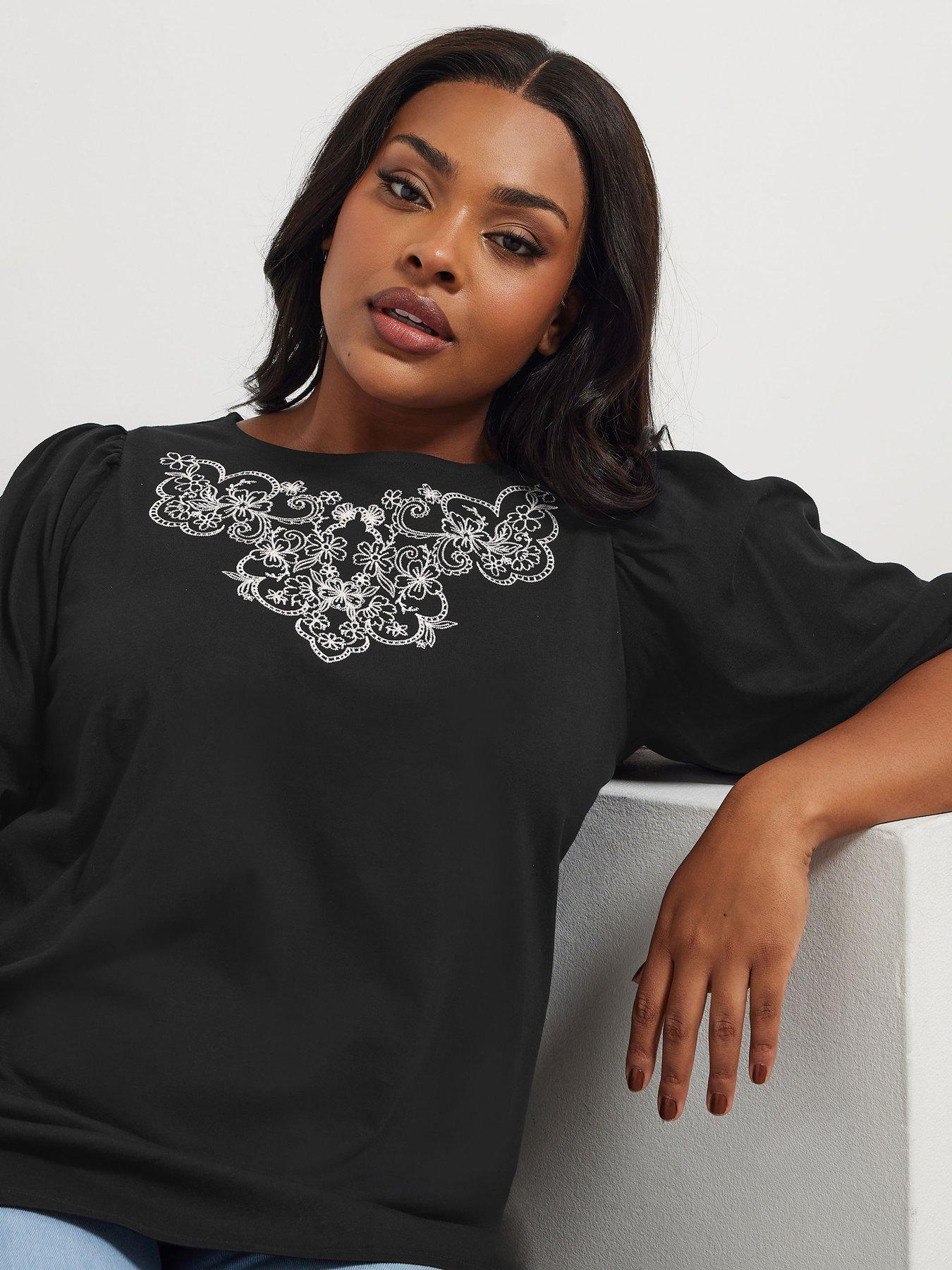  image of yours-curve-puff-sleeve-top
