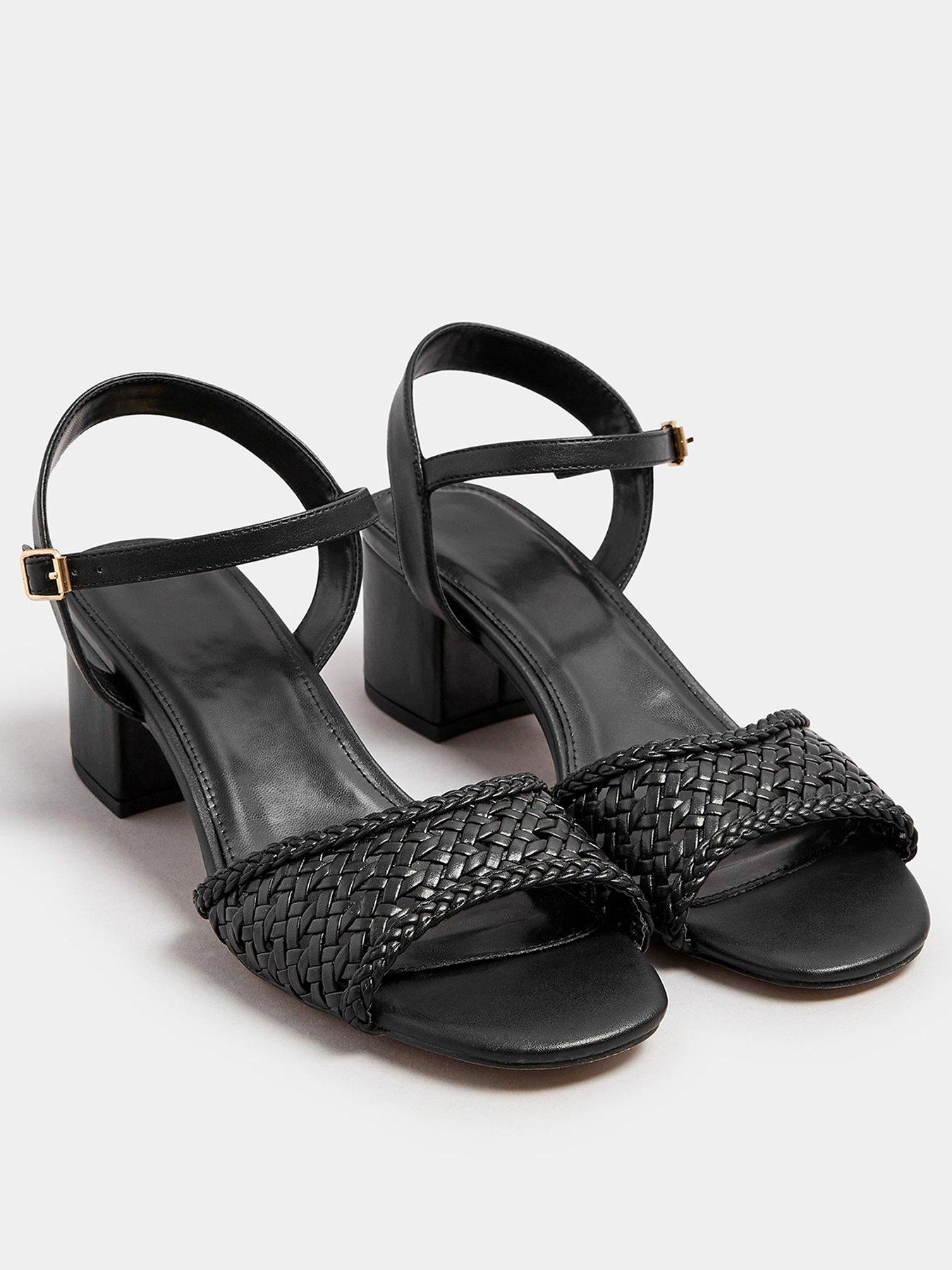 stillFront image of long-tall-sally-woven-block-heel-sandal-black