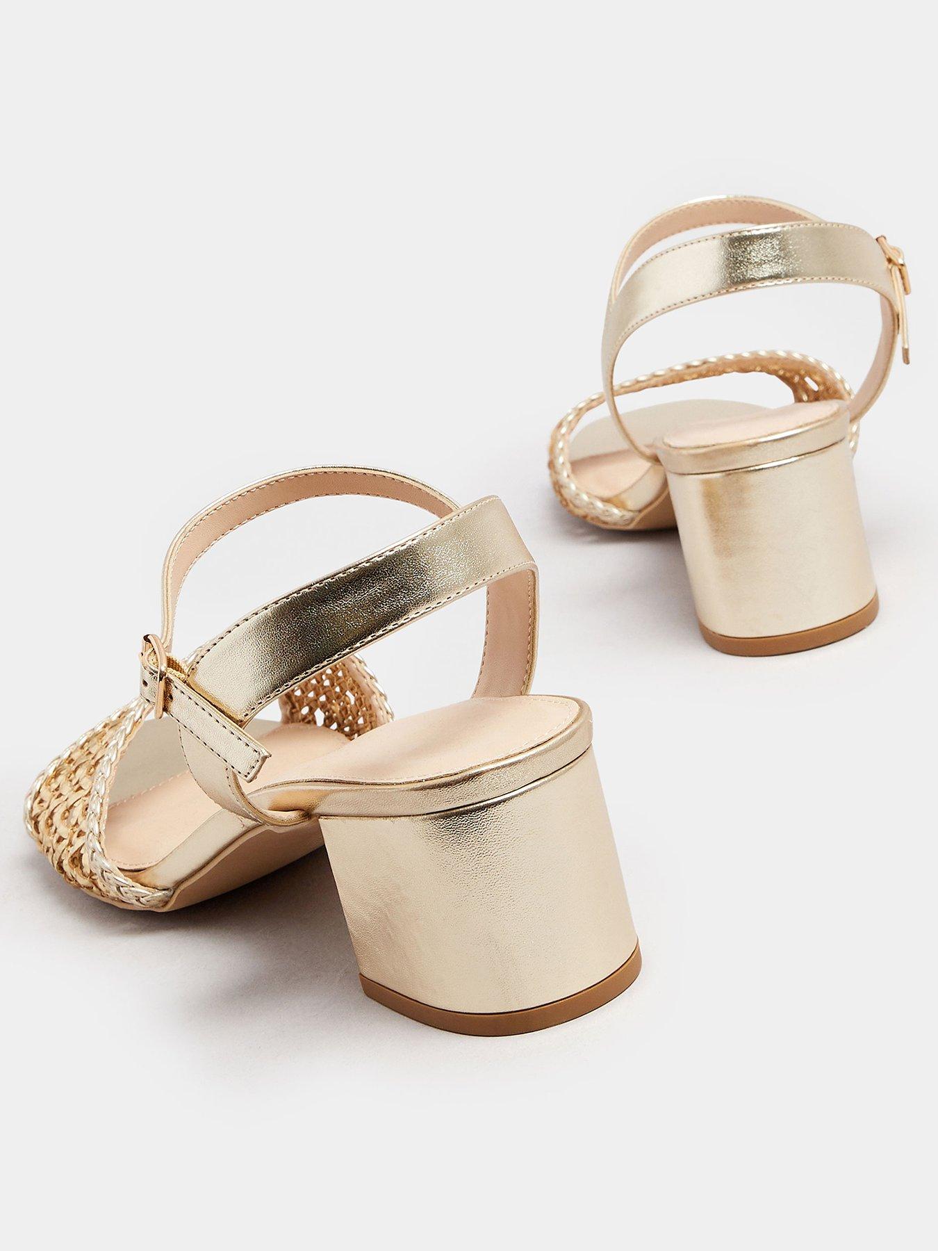  image of long-tall-sally-woven-block-heel-sandal