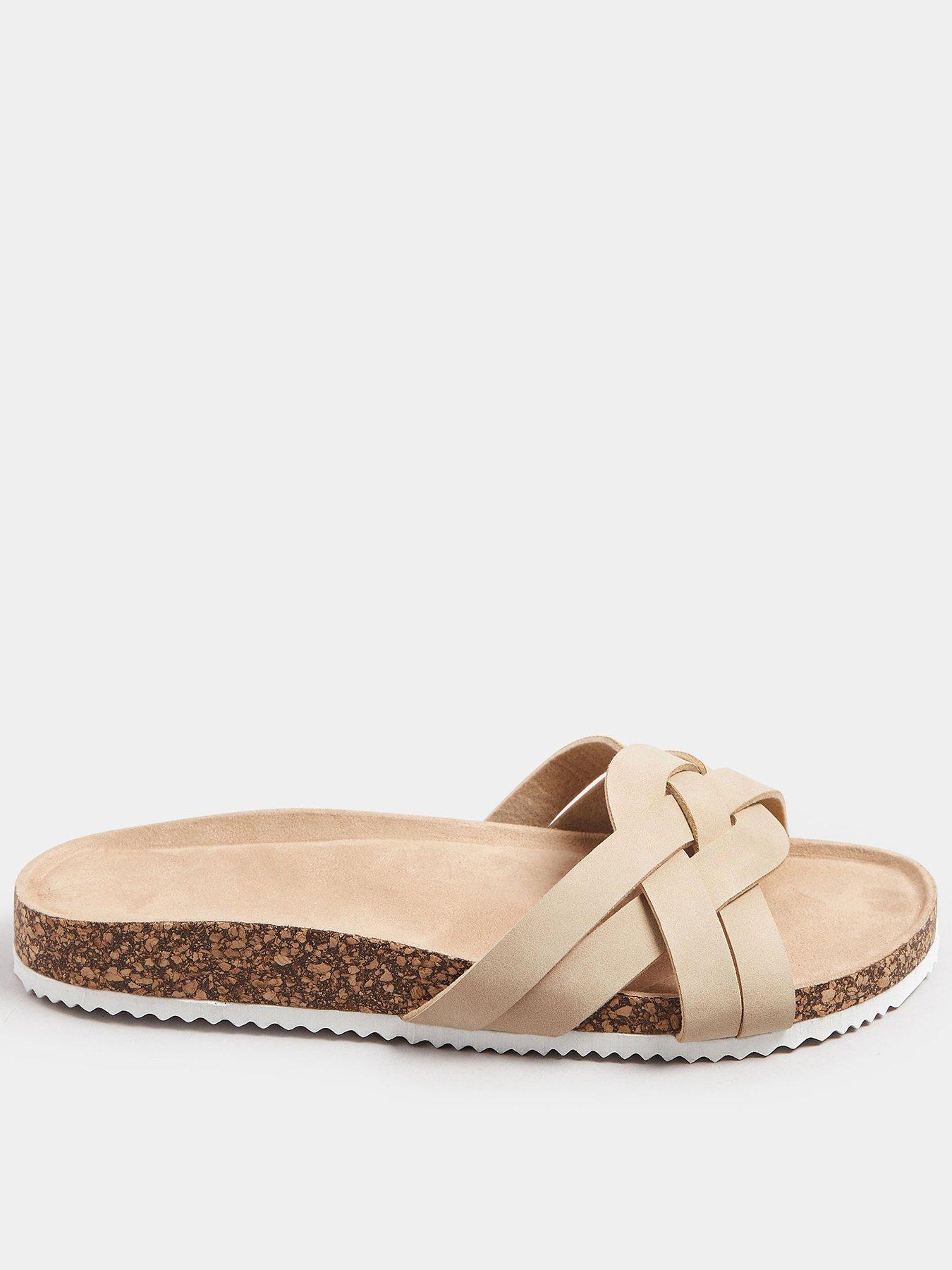 yours-extra-wide-fit-multi-weave-mule-sandal