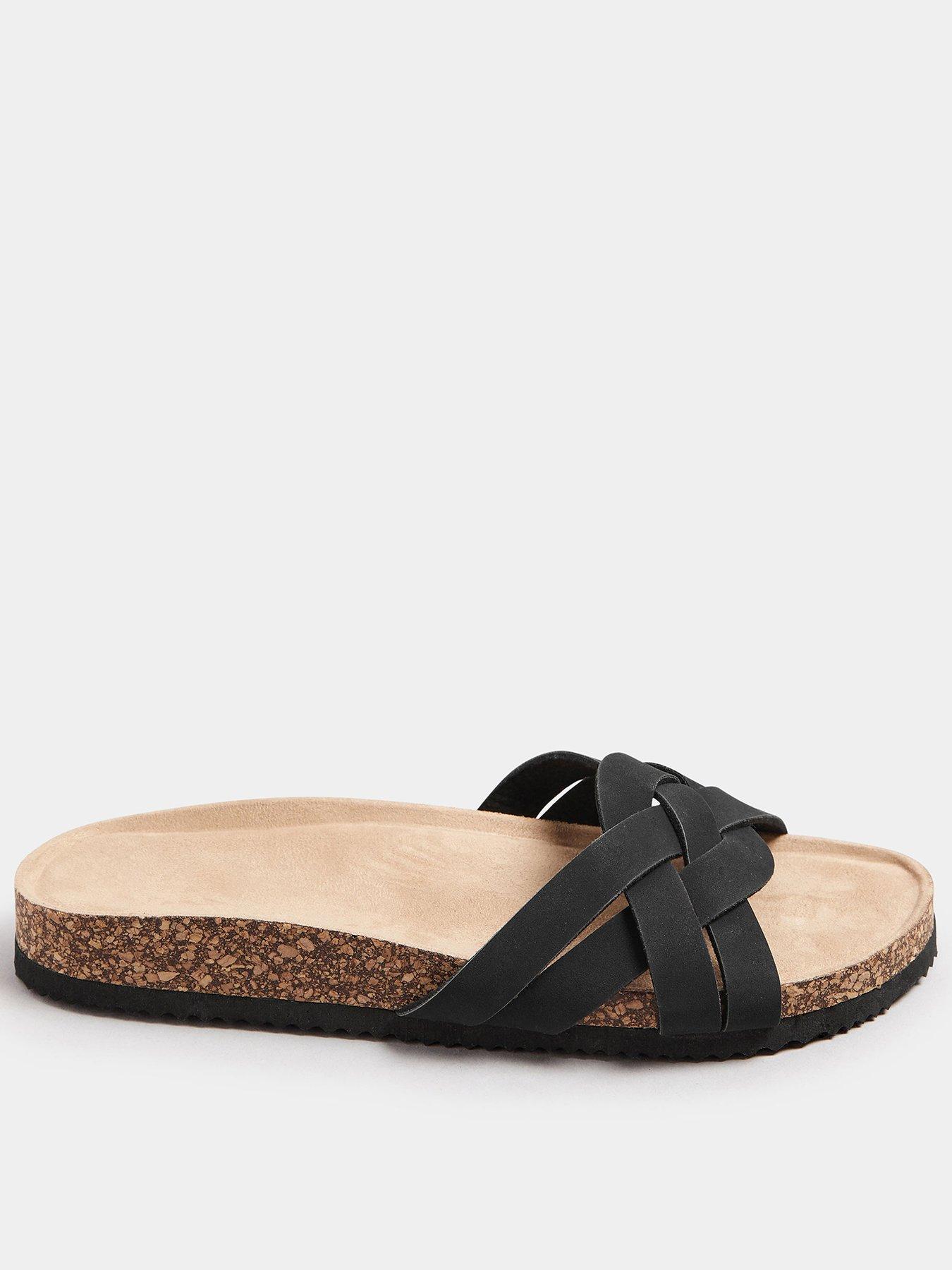 Image 1 of 4 of Yours Extra Wide Fit Multi Weave Mule Sandal
