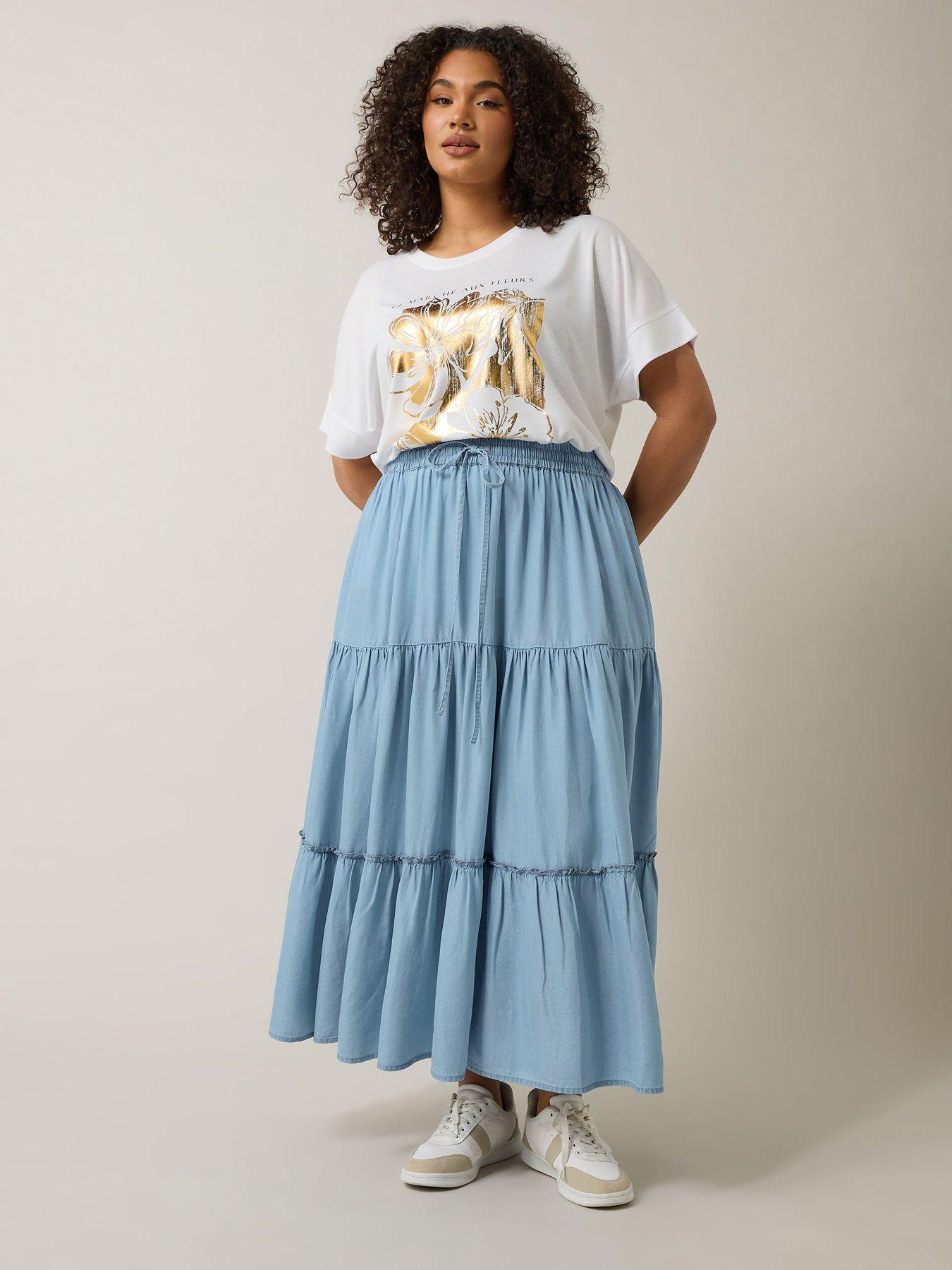  image of evans-gypsy-skirt-blue
