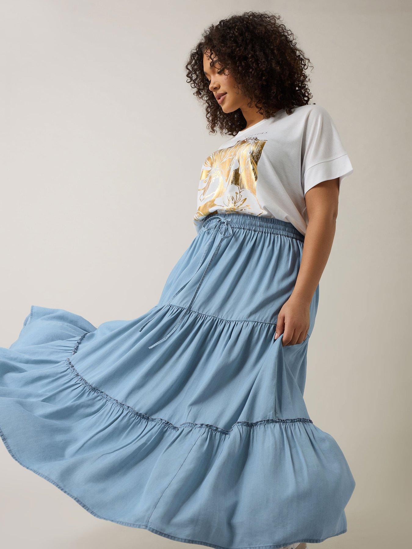  image of evans-gypsy-skirt-blue
