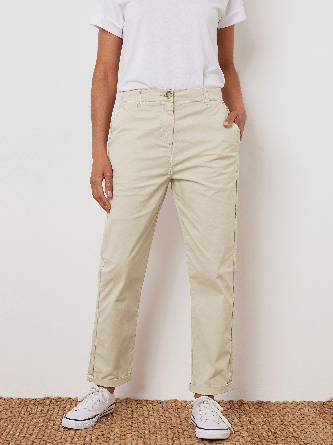 undefined Chino Trousers - Natural