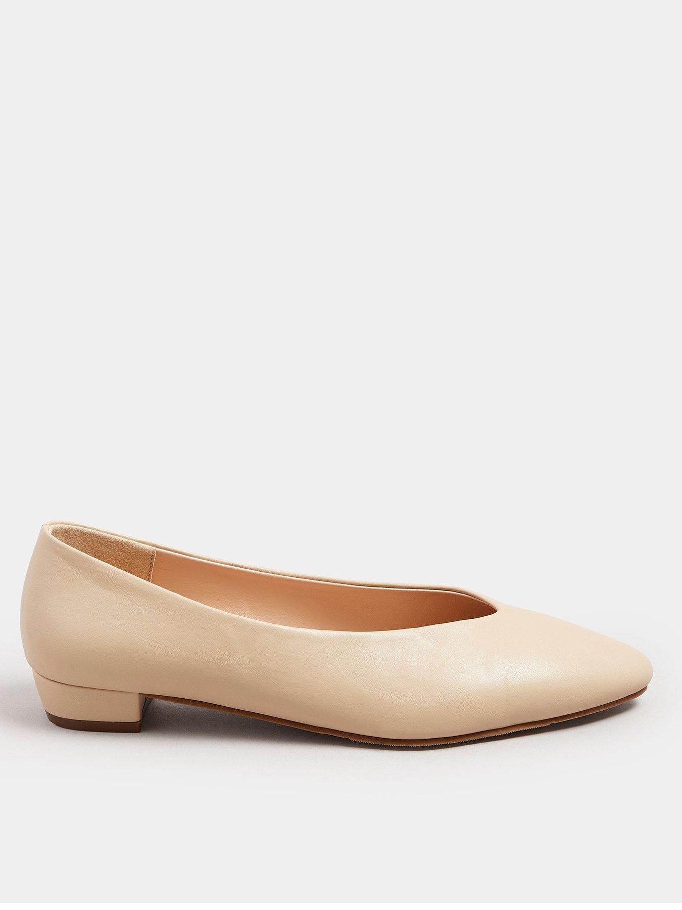  image of long-tall-sally-low-block-heel-court-shoe