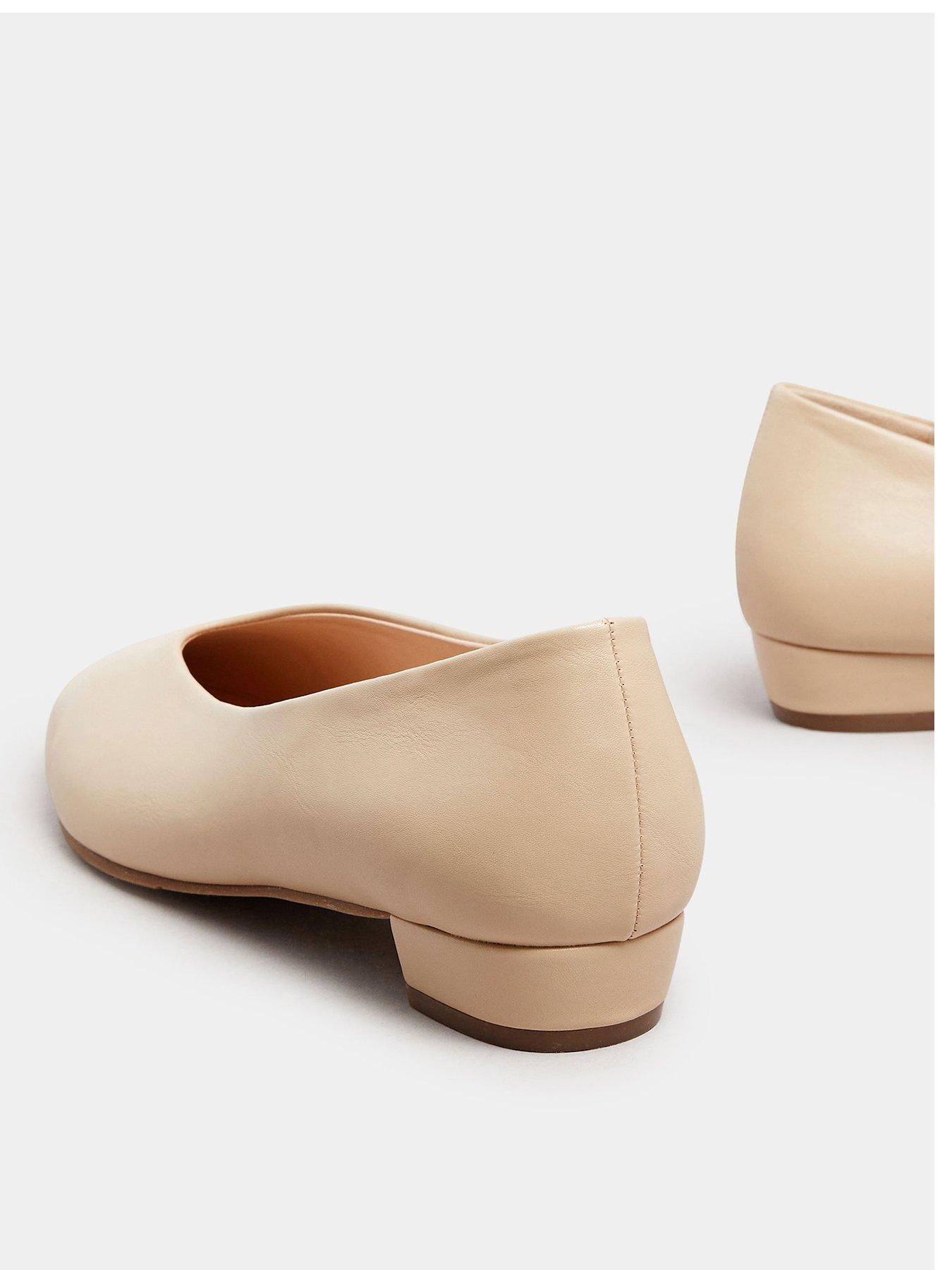  image of long-tall-sally-low-block-heel-court-shoe