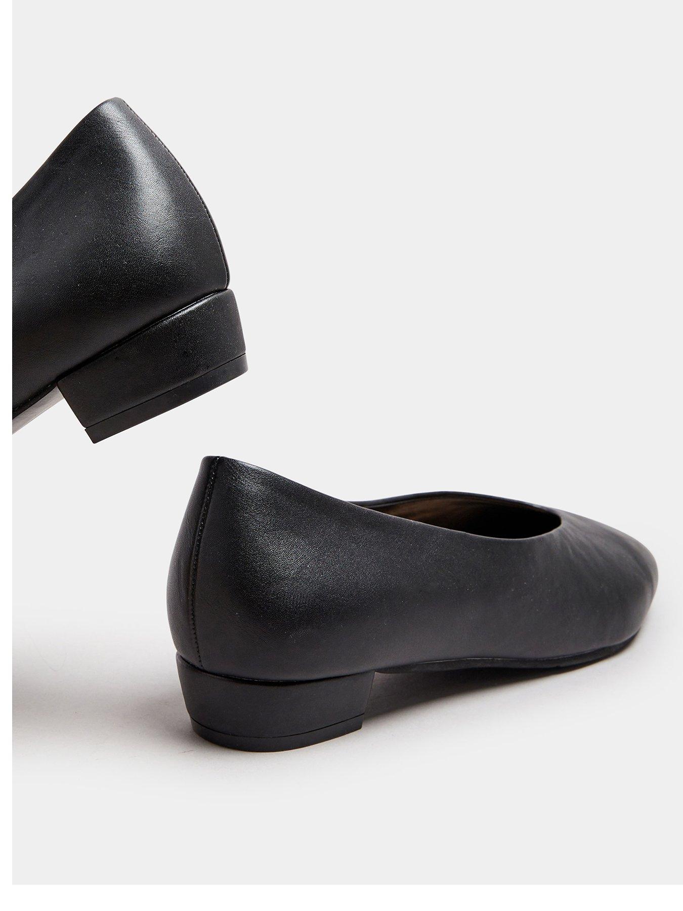  image of long-tall-sally-low-block-heel-court-shoe