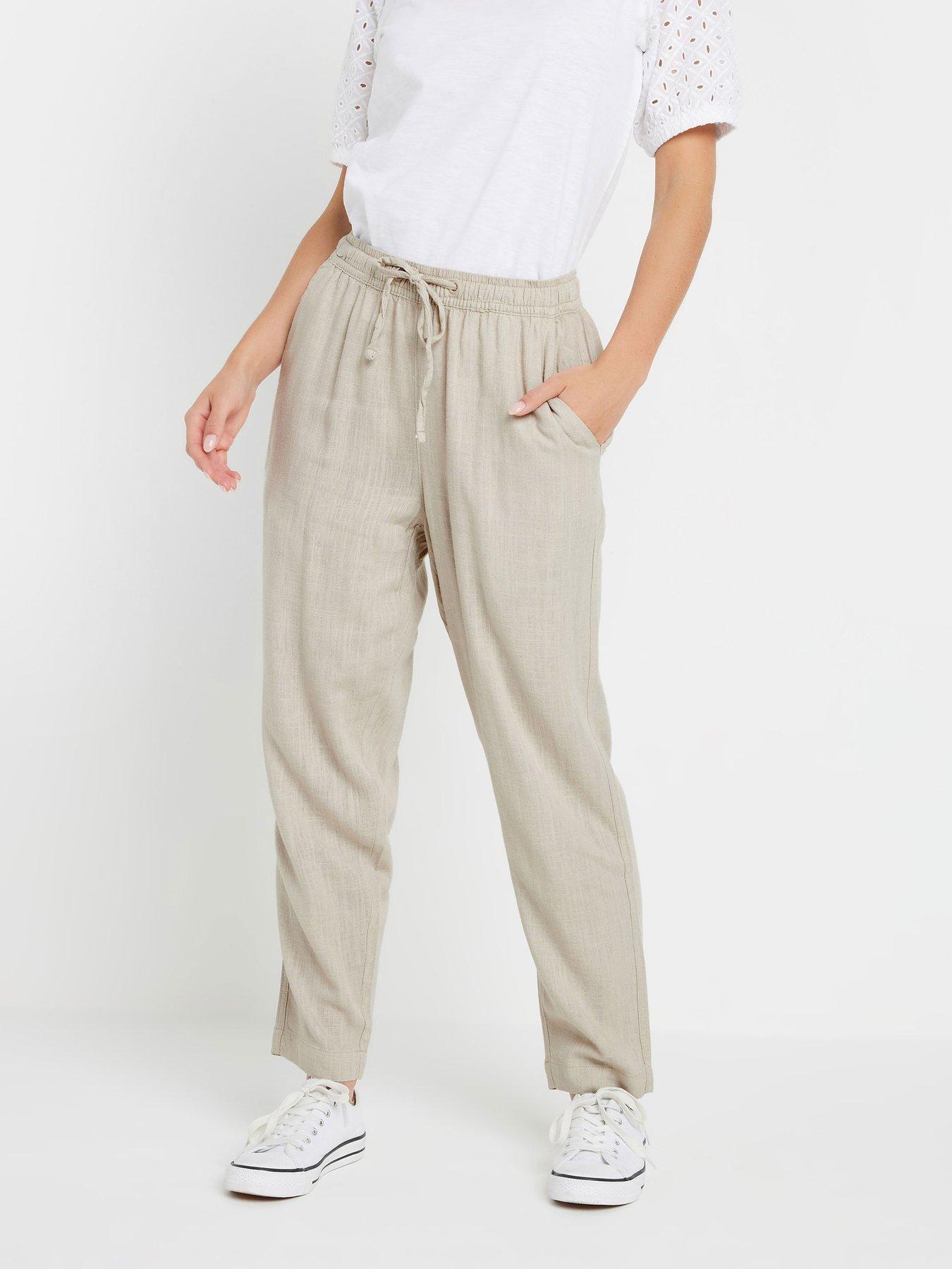 undefined Petite Linen Joggers