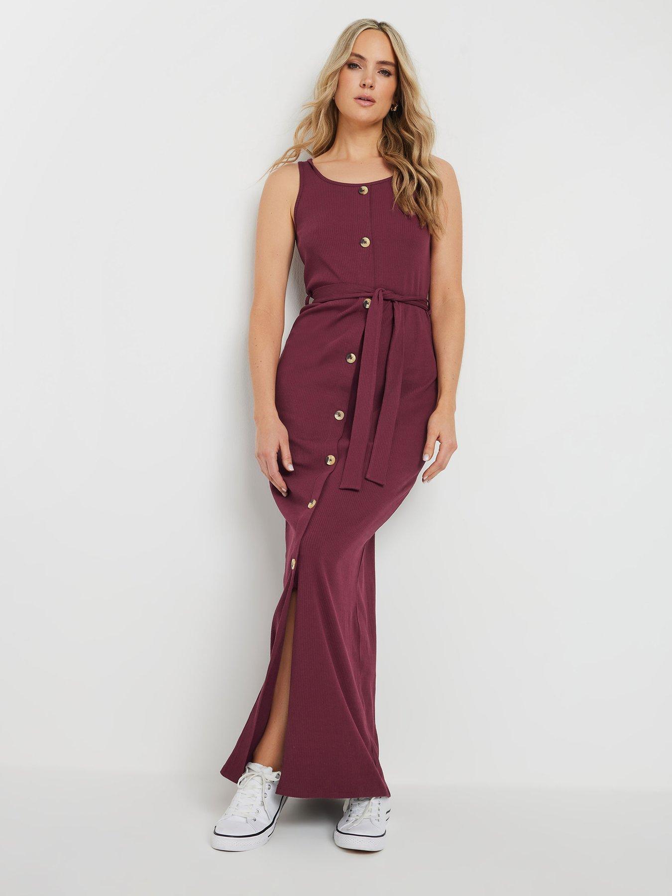 long-tall-sally-tall-sleeveless-rib-button-dress