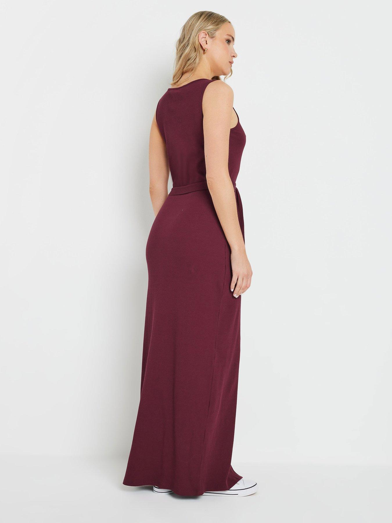  image of long-tall-sally-tall-sleeveless-rib-button-dress