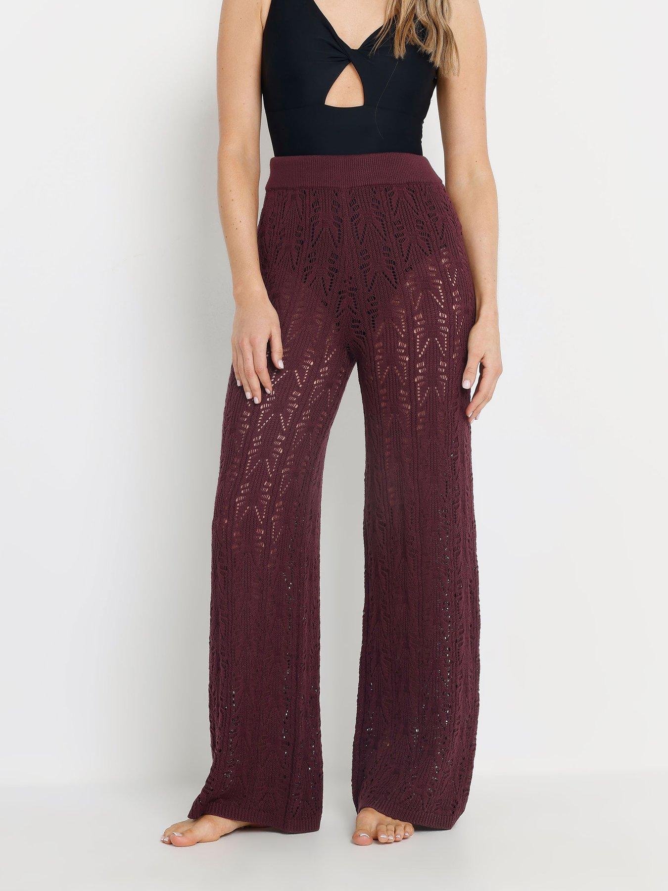 undefined Tall Pointelle Knit Trouser