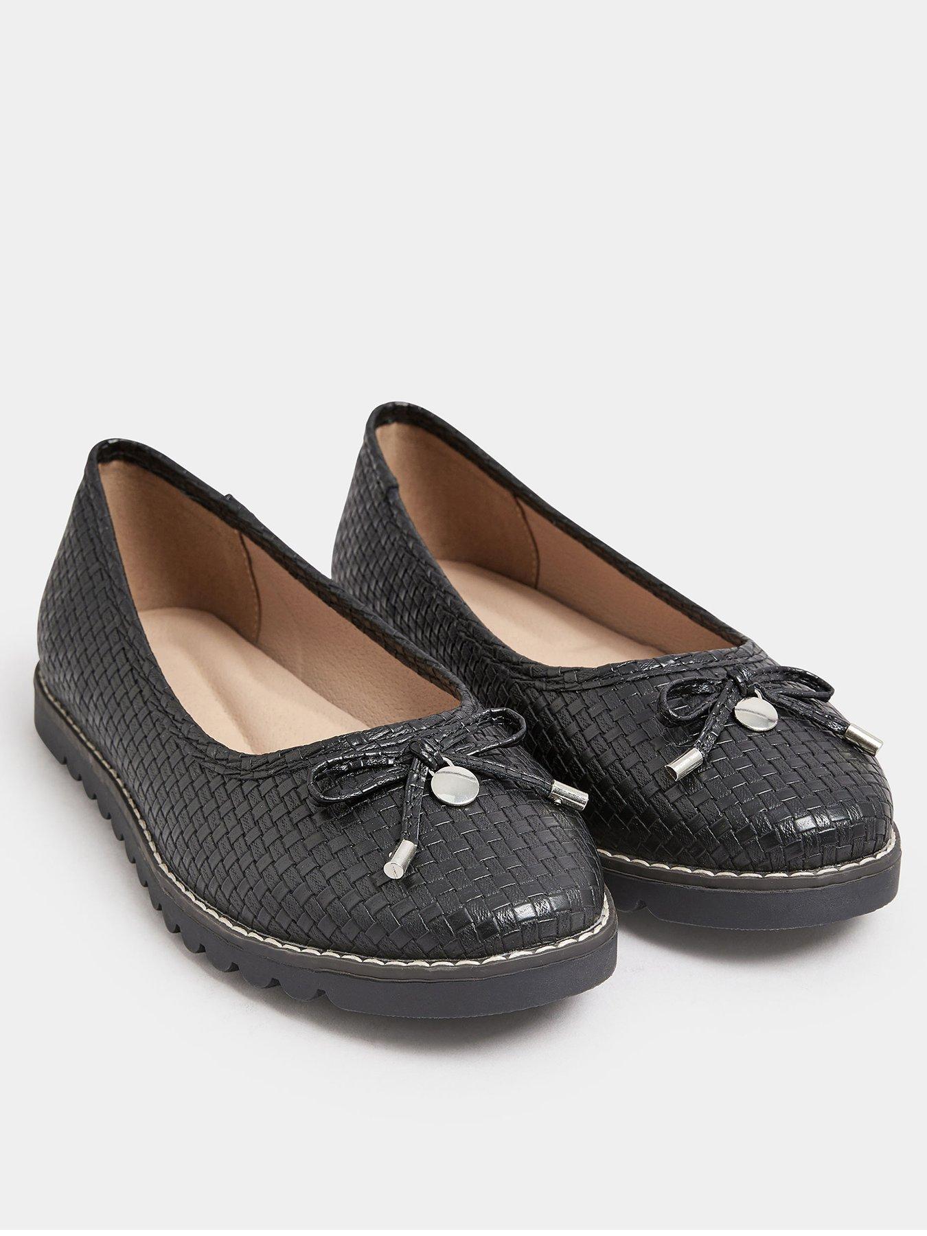  image of yours-wide-fit-woven-ballet-pump