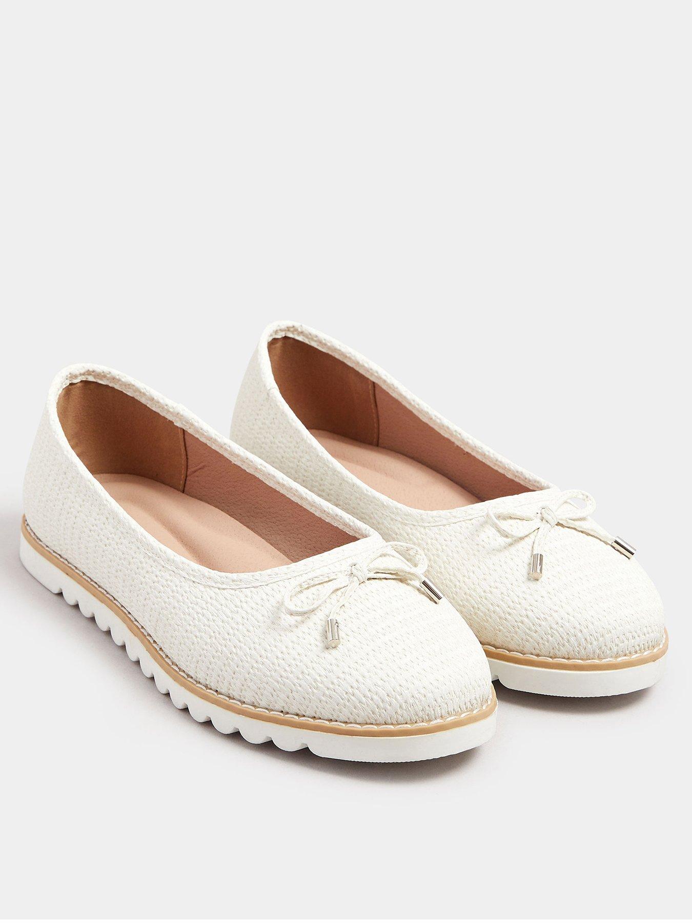  image of yours-wide-fit-woven-ballet-pump
