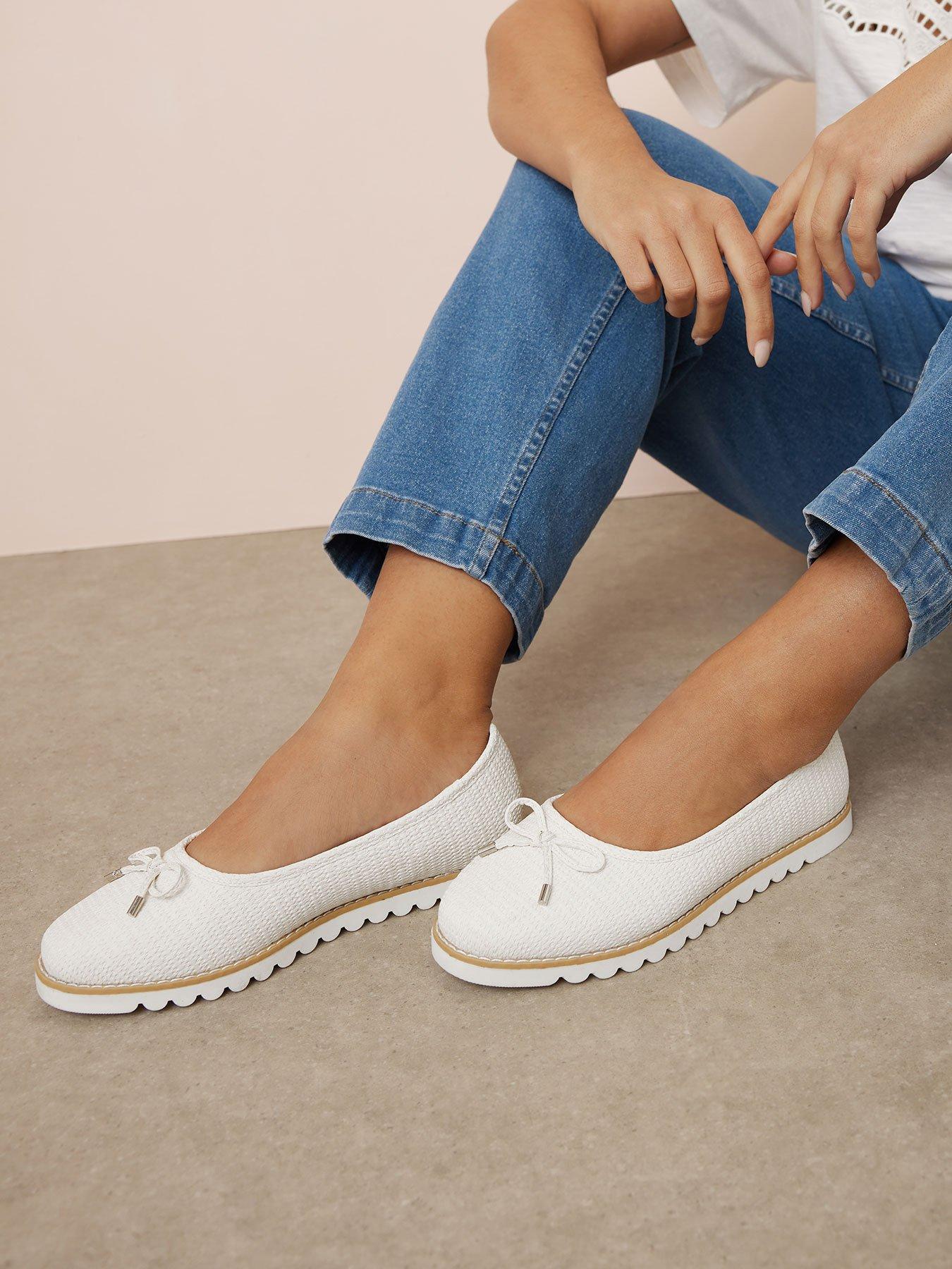  image of yours-wide-fit-woven-ballet-pump
