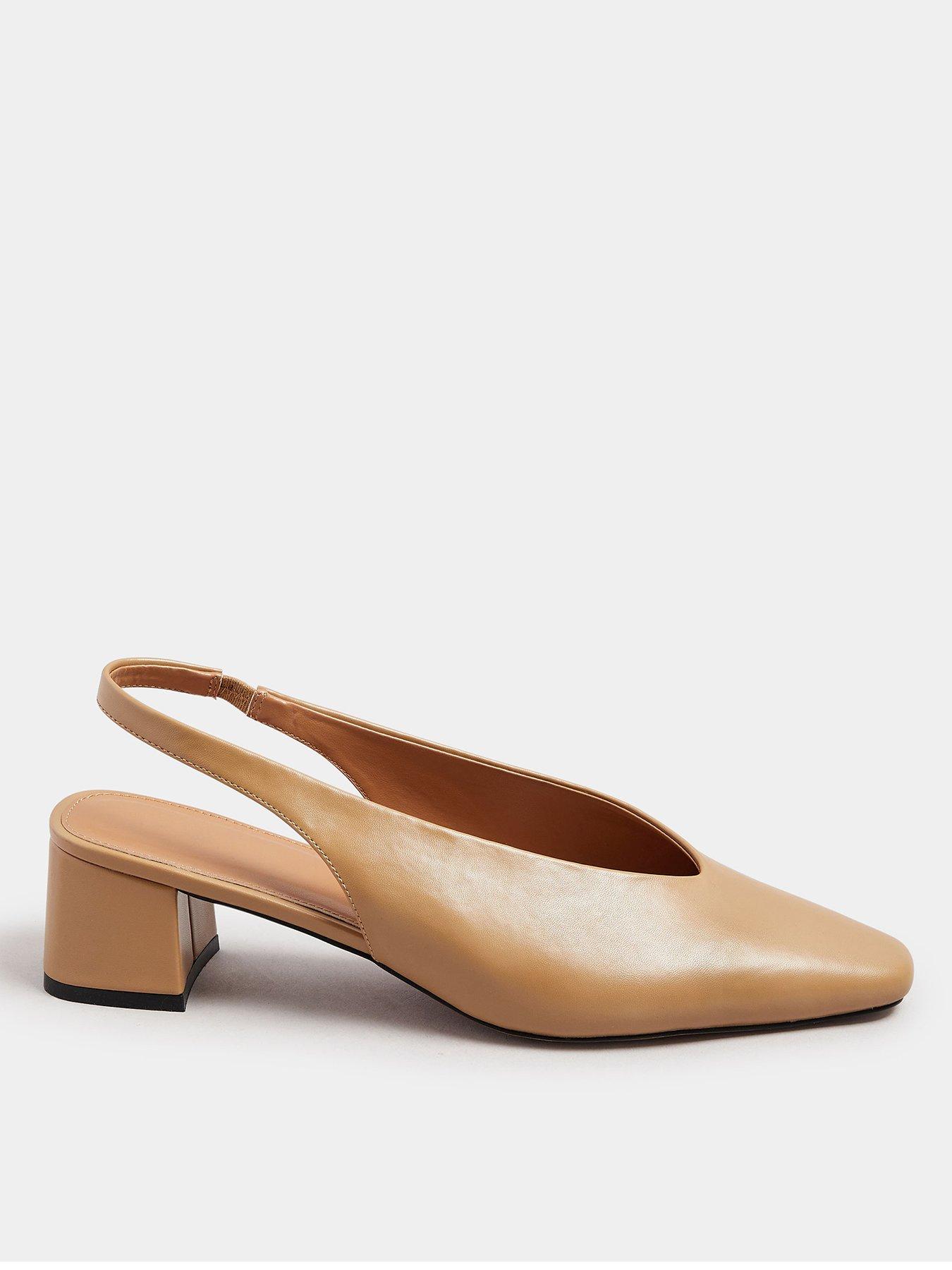 Image 1 of 4 of Long Tall Sally Slingback Mid Block Heels
