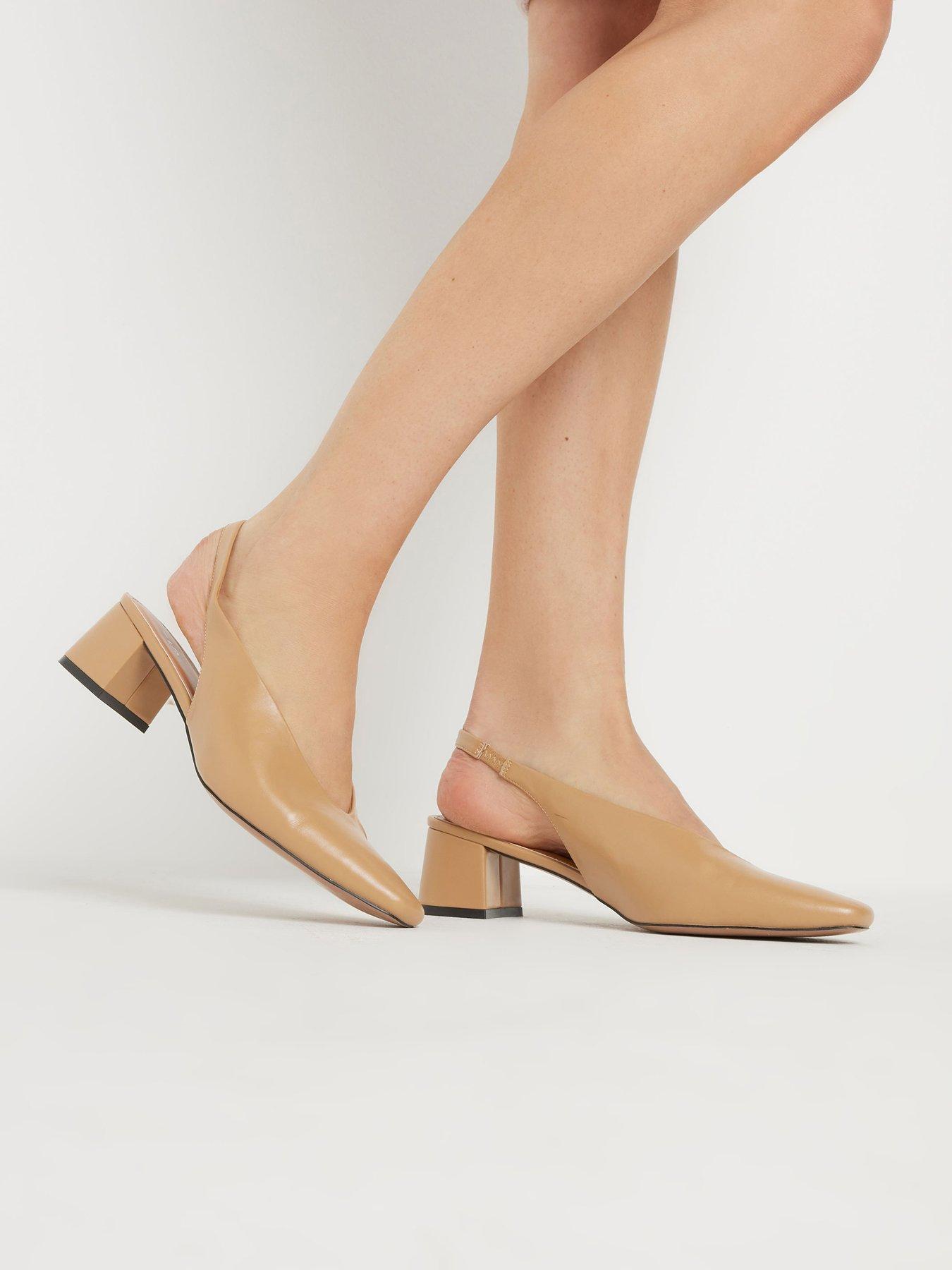 Image 4 of 4 of Long Tall Sally Slingback Mid Block Heels